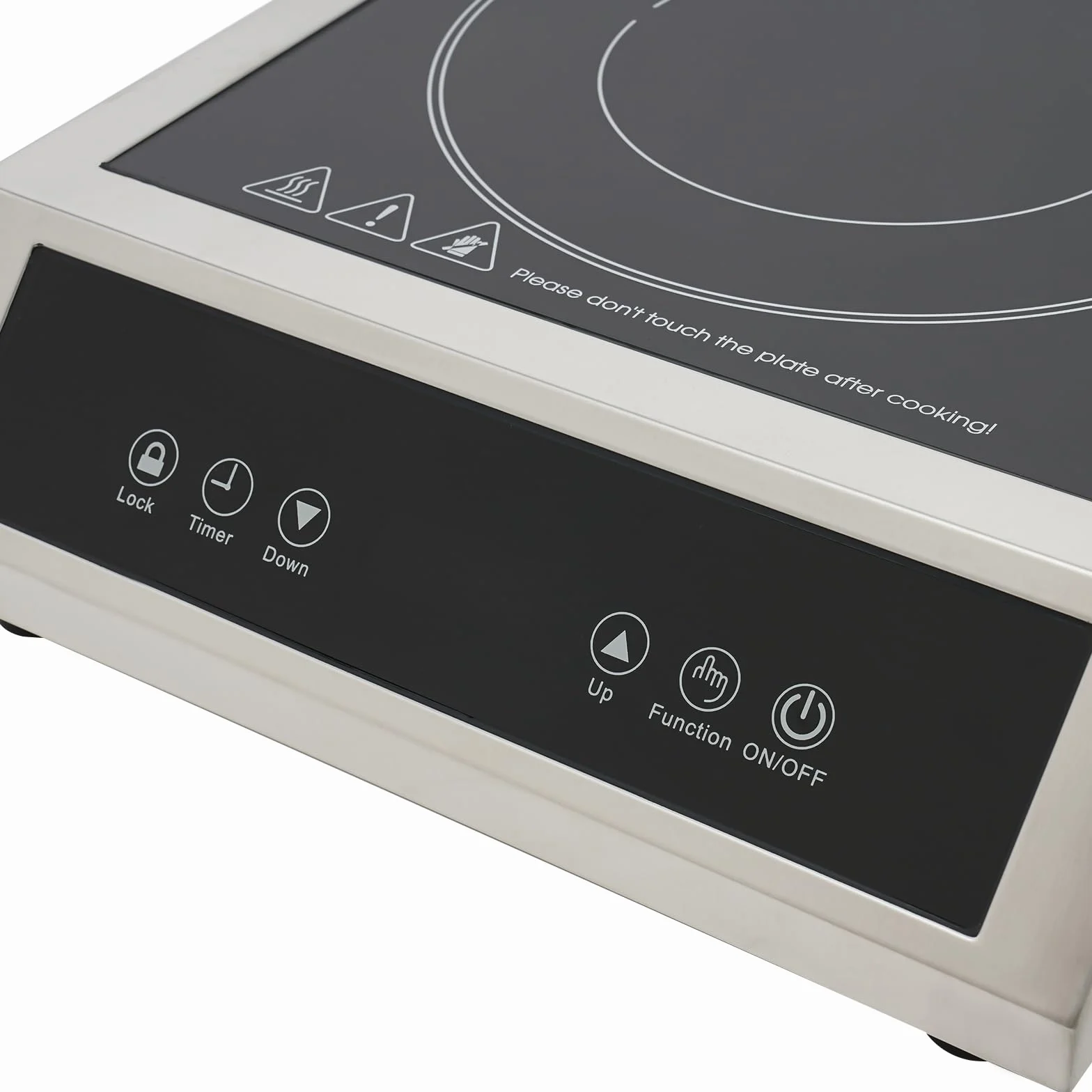 Komercyjna kuchenka indukcyjna 3500 W, inteligentne gotowanie, blat roboczy, indukcja, 11-stopniowa regulacja, kompaktowa konstrukcja, płyta indukcyjna do garnków, magnetyczna zawartość żelaza 30%