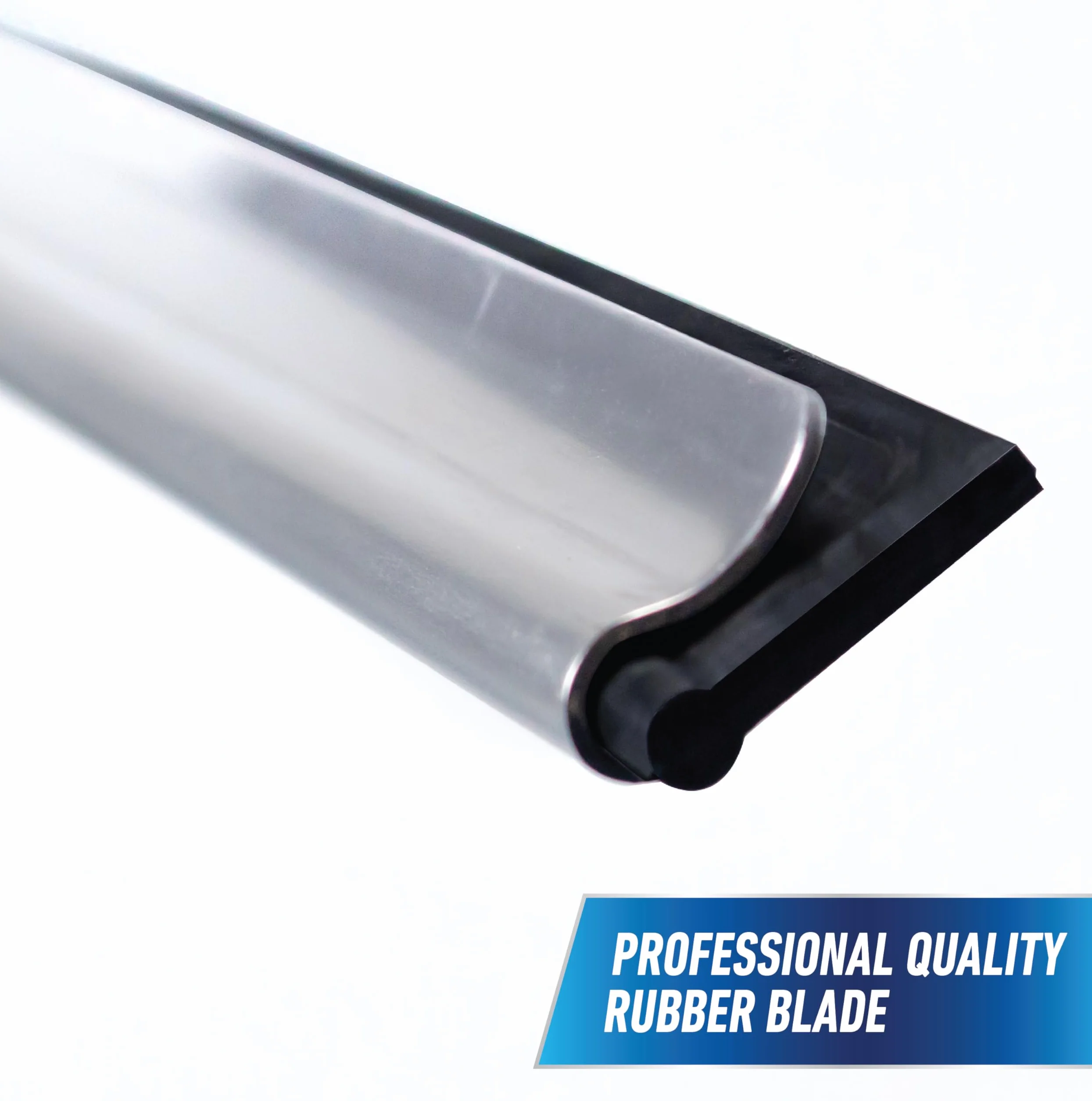 Unger Professional 12" Performance Window & Glass Cleaning Squeegee with Replacement Rubber - Cleaning Supplies, Heavy Duty Squeege for Window Cleaning, Streak-Free Results