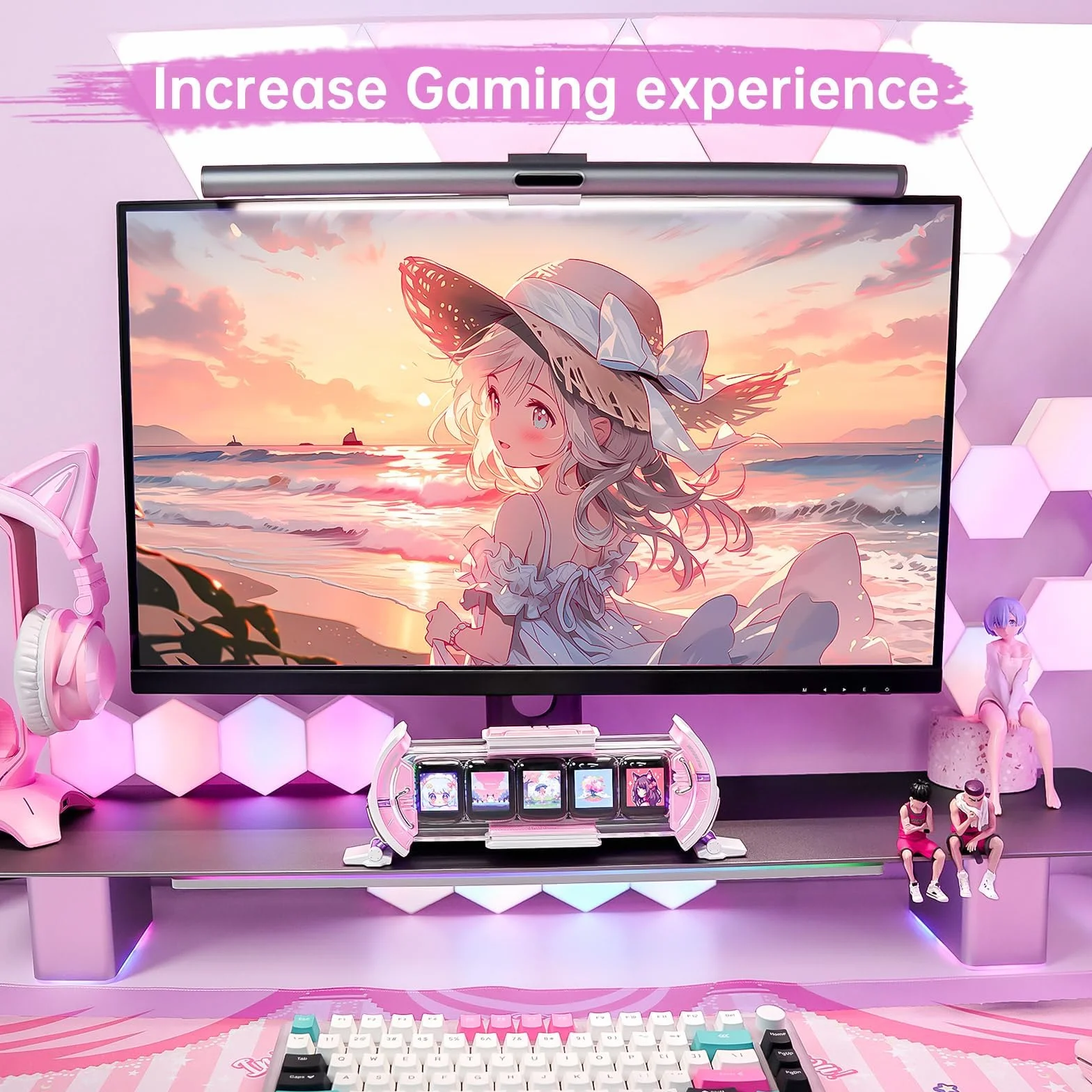 Divoom Times Gate WiFi Pixel Art Display - RGB LED Smart zegar cyfrowy ze sterowaniem za pomocą aplikacji do pokoju zabaw, dekoracji biura, kolorowy ekran o wysokiej rozdzielczości, możliwość