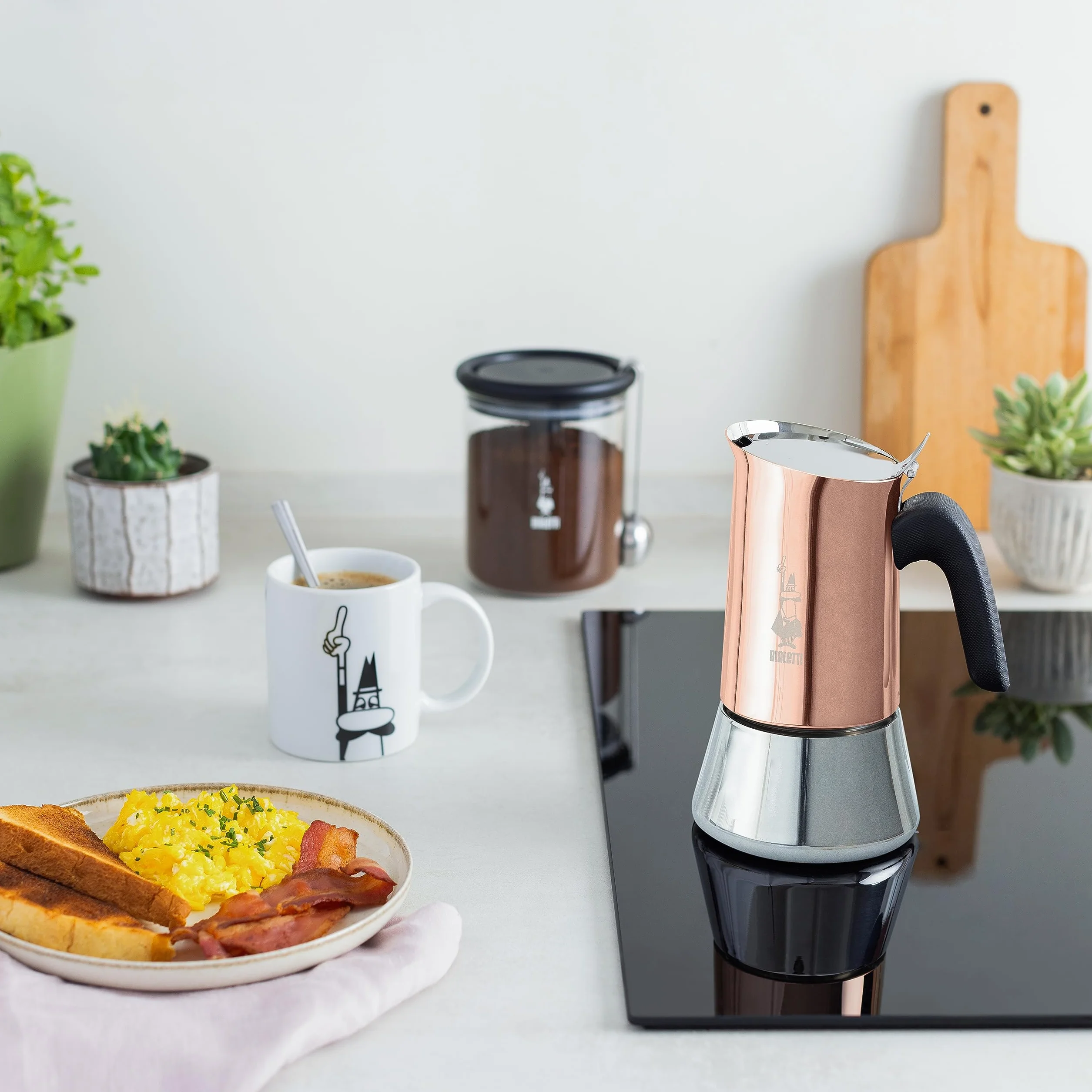 Bialetti Venus Kawiarka, Brązowy/Srebrny, 4 Filiżanki