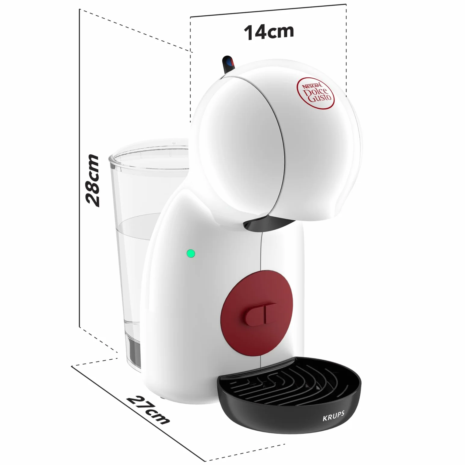 Krups NESCAFÉ Dolce GUSTO PICCOLO XS by weiß ręczny ekspres do kawy na kapsułki