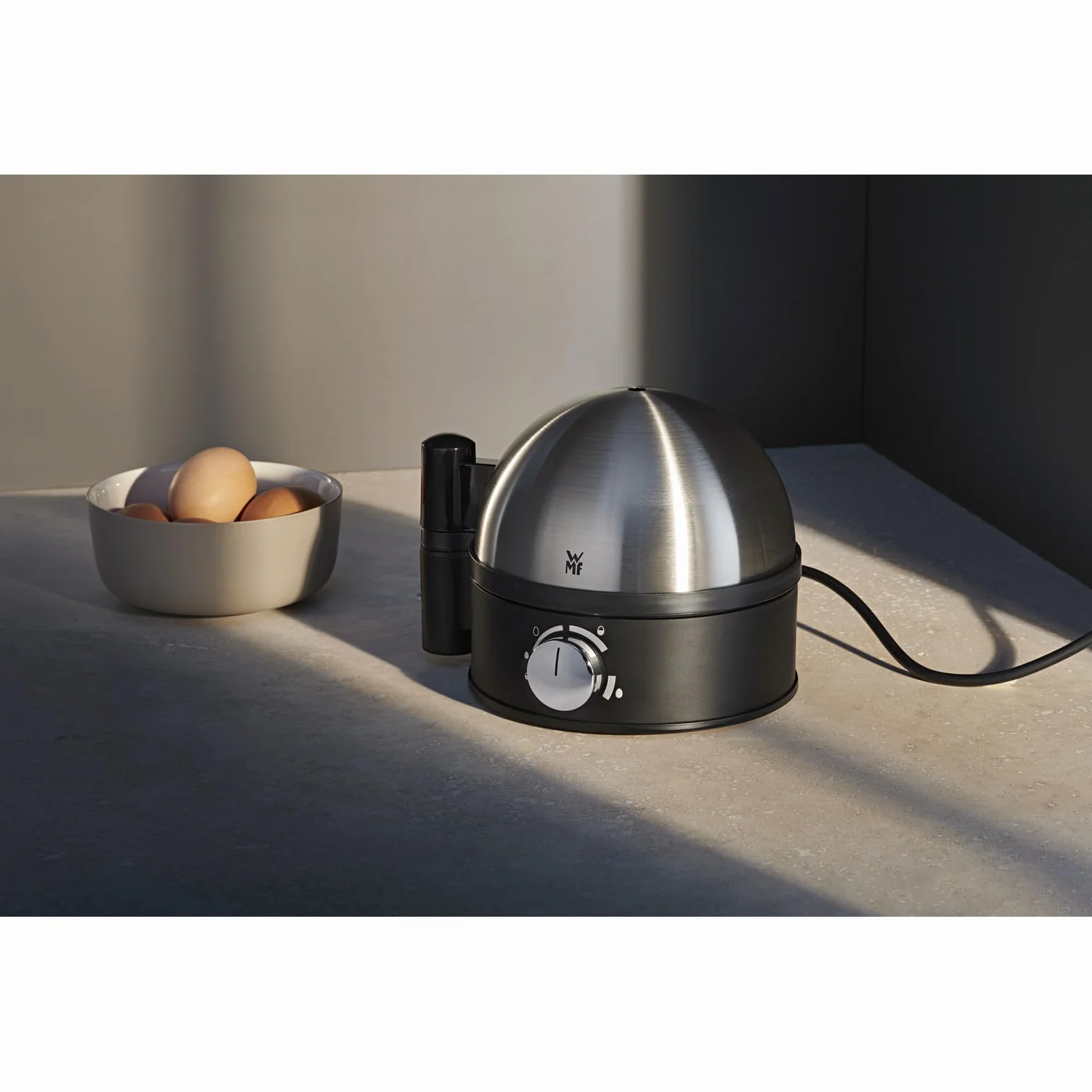 WMF 415070011 Stelio Jajowar, Stal Szlachetna, 380 W, 7 l, Czarny/Chrom
