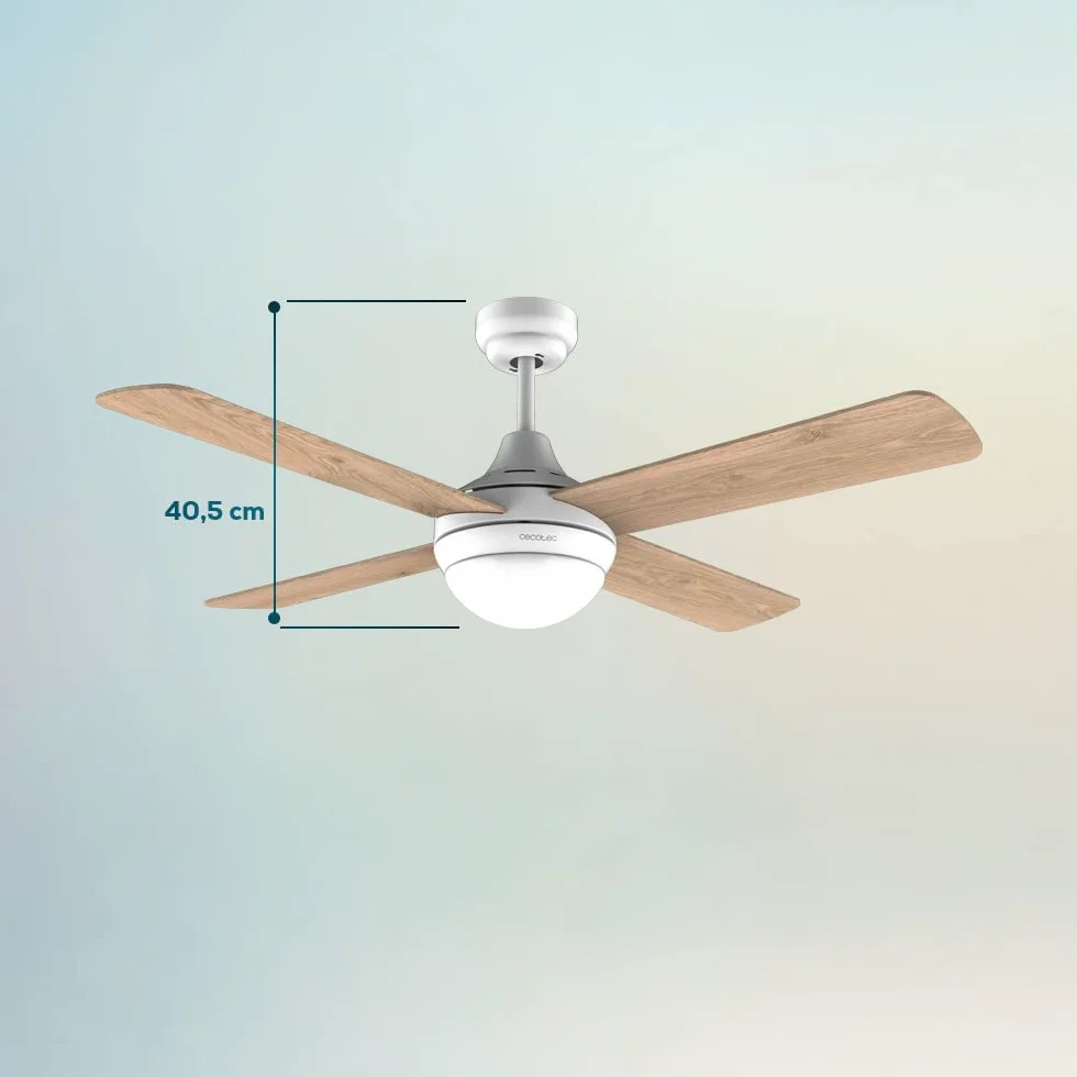 Cecotec Energysilence Aero 4250 DC wentylator sufitowy, 40 W, silnik DC, średnica 42" z 4 odwracalnymi ostrzami, światło LED, pilot zdalnego sterowania, timer, 6 prędkości