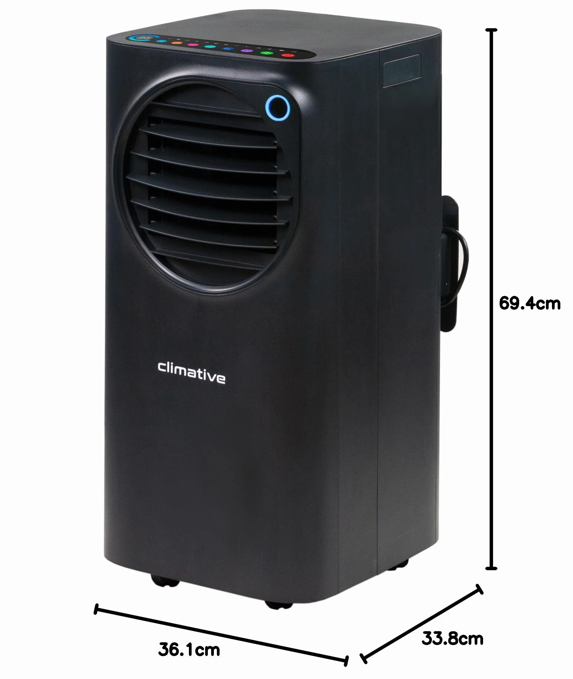 Klimatyzator Przenośny FUN 3,3 kW - Urządzenie 3w1 - Klimatyzator, Osuszacz i Wentylator do 33 m² sterowanie WiFi z aplikacją Tuya Smart
