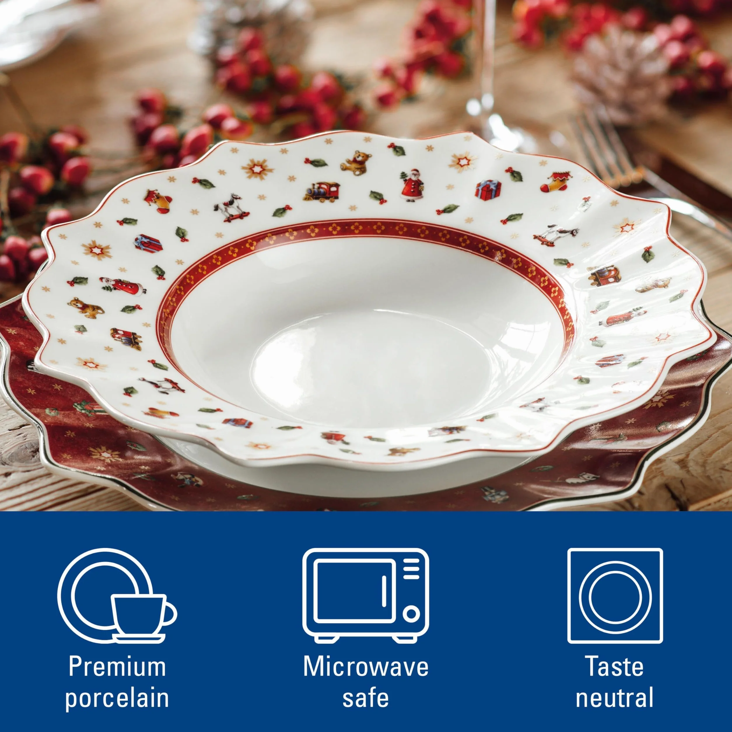 Villeroy & Boch Toy'S Delight Talerz do Zupy, Biały, 26,5 x 26,8 x 14 cm
