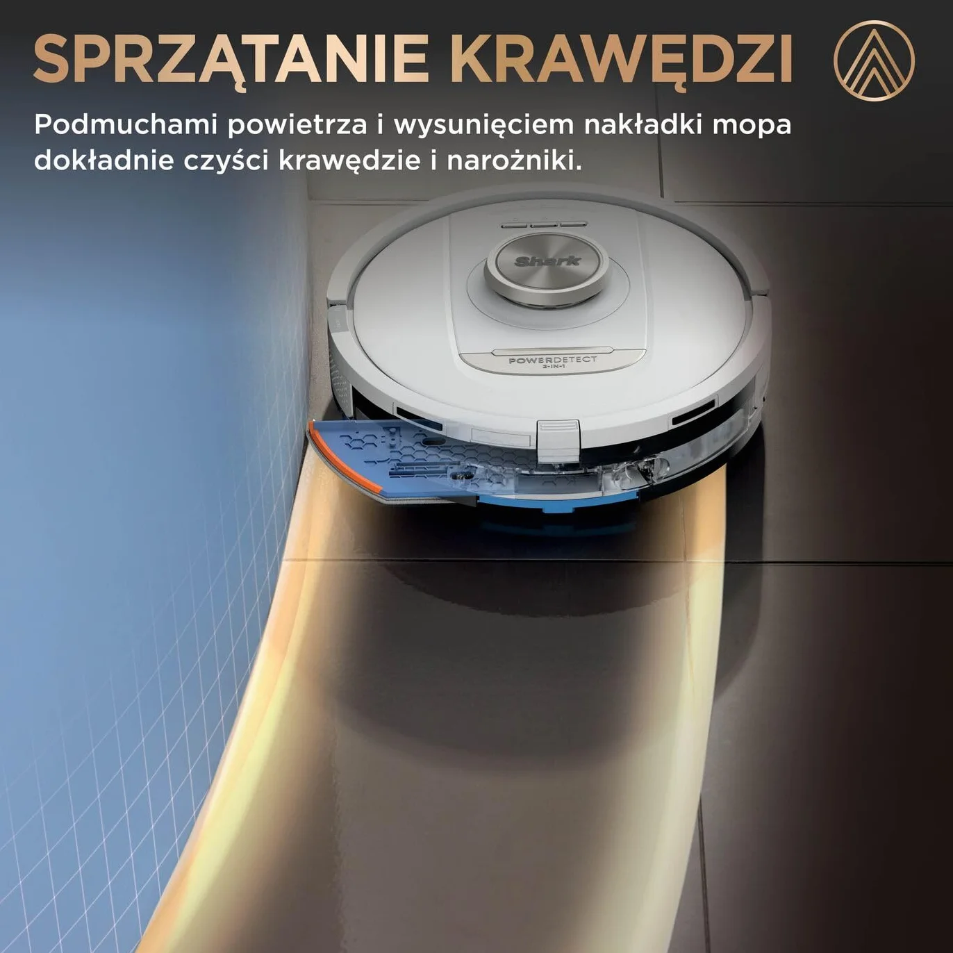 Shark PowerDetect Robot odkurzająco-mopujący 2 w 1, automatyczne opróżnianie, napełnianie i czyszczenie NeverTouch Pro (60 dni), 3D i LiDAR, NeverStuck, WiFi/aplikacja, biały, AV2800ZEEUWH