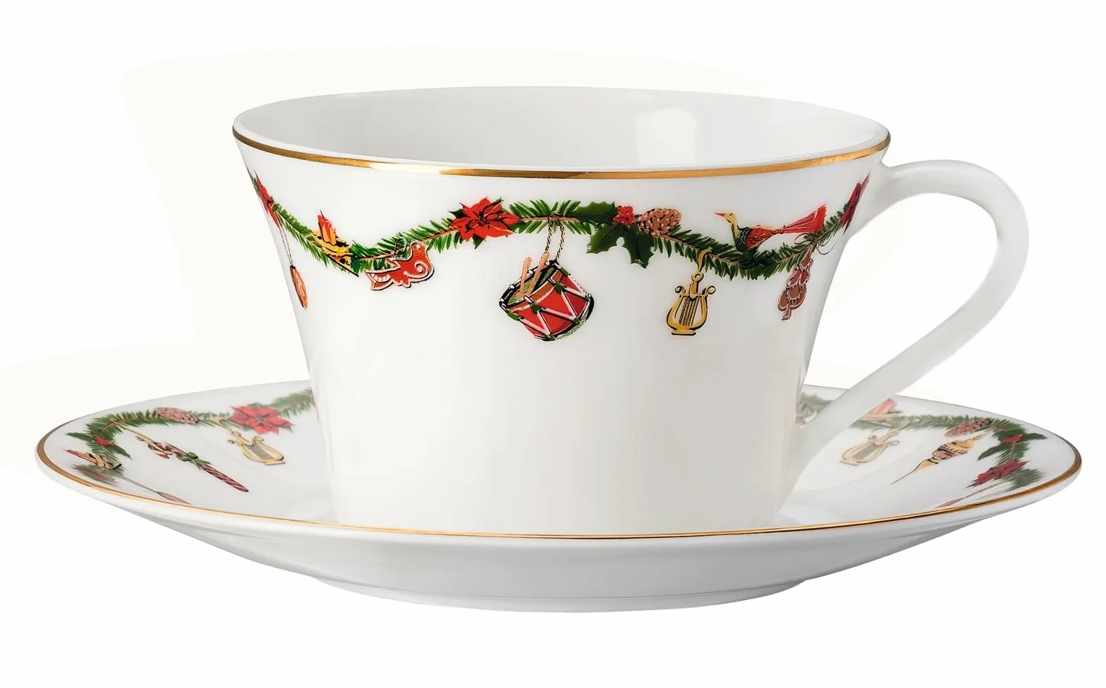 Hutschenreuther 02048-726037-14675 Nora Christmas filiżanka do herbaty/cappuccino 2-częściowy (1 zestaw)
