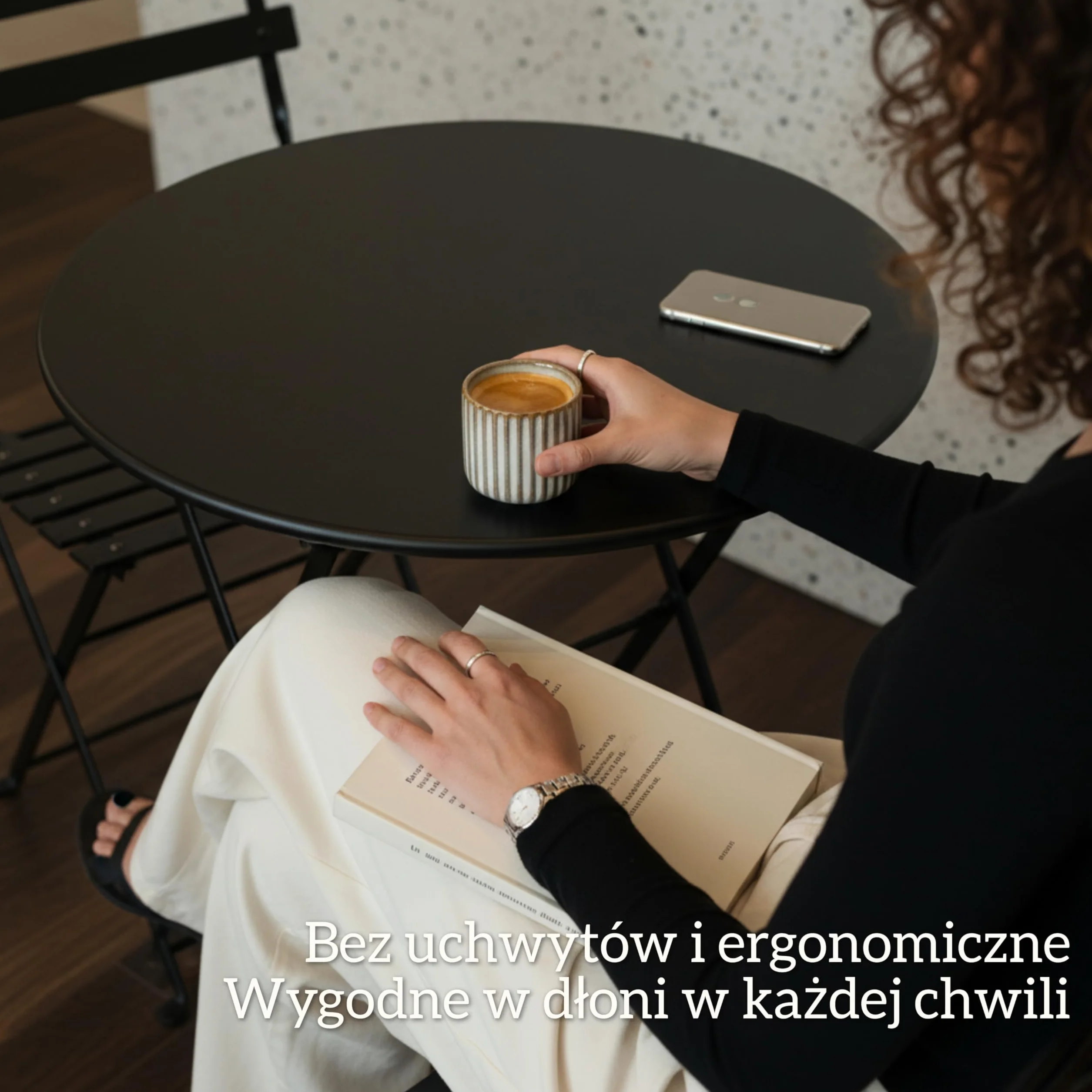Zestaw 2 filiżanek do espresso 180 ml bez uchwytu, ceramika o grubych ściankach, izolacja termiczna, ceramika, unikalne kolory, espresso / mokka/filiżanka do herbaty, można myć w