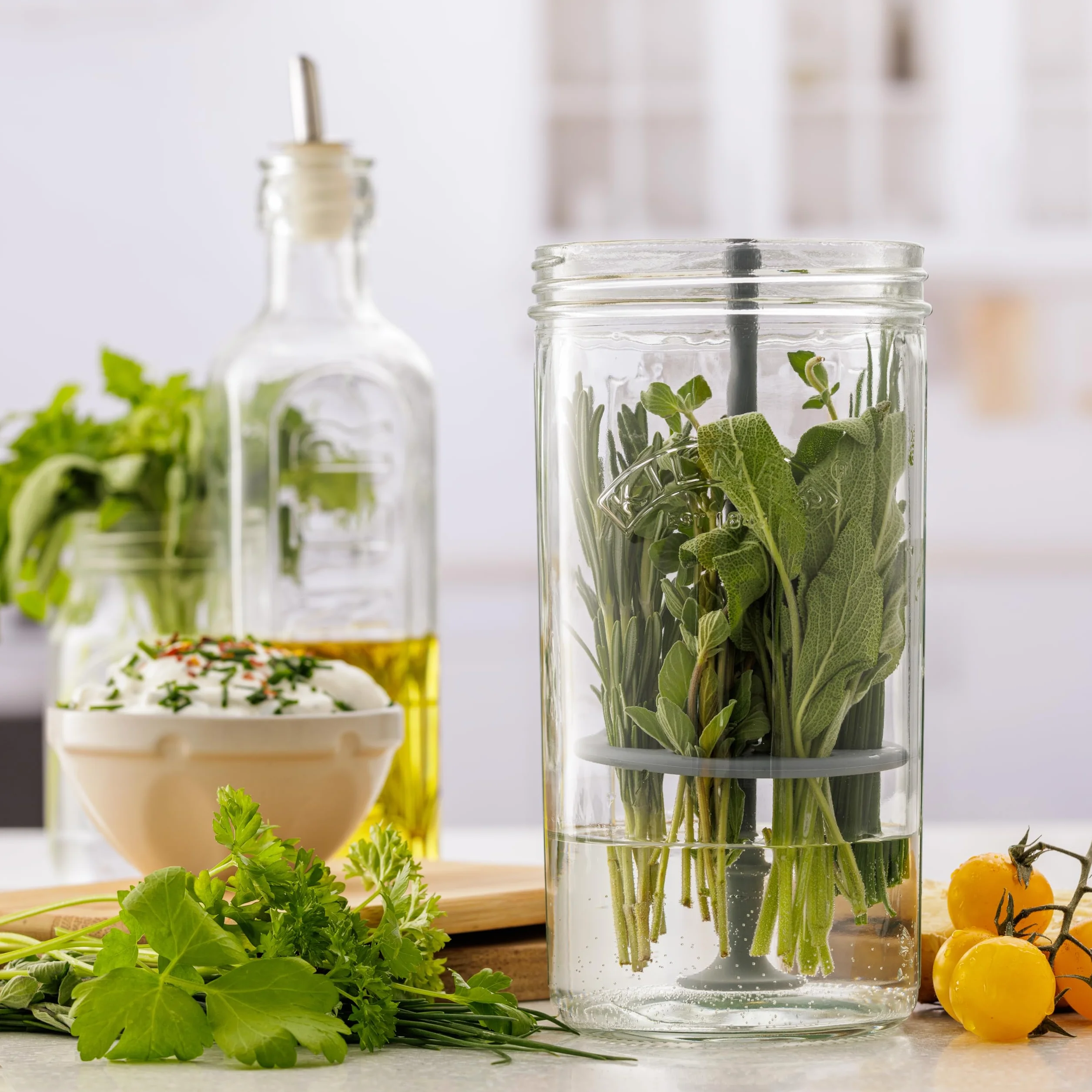 Kilner Zestaw do przechowywania ziół 1 l ze stali nierdzewnej