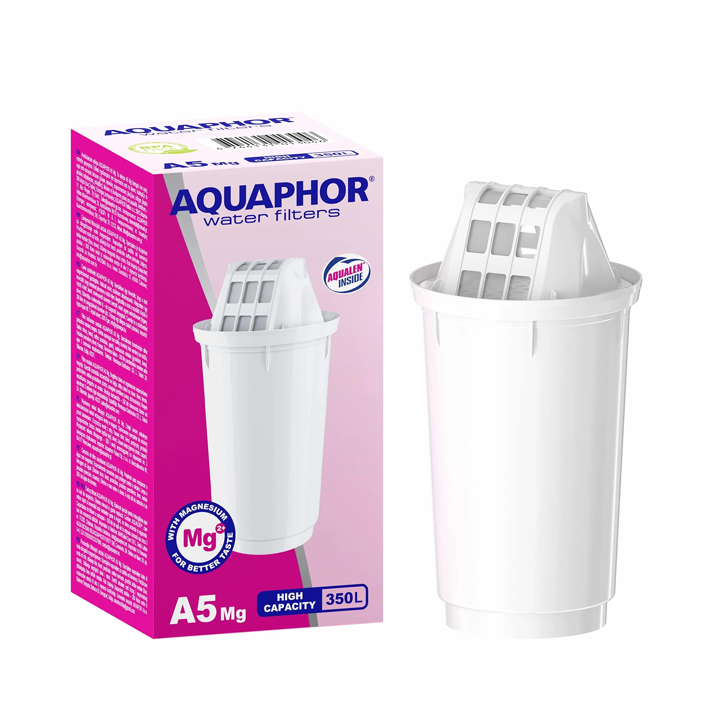 AQUAPHOR Filtr do wody dzbanek Prestige czarny z 1 filtrem A5 I karafka na 2,8 l I pasuje do drzwi lodówki, redukuje wapno i chlor, stołowy filtr do wody, praktyczny dzbanek filtrujący