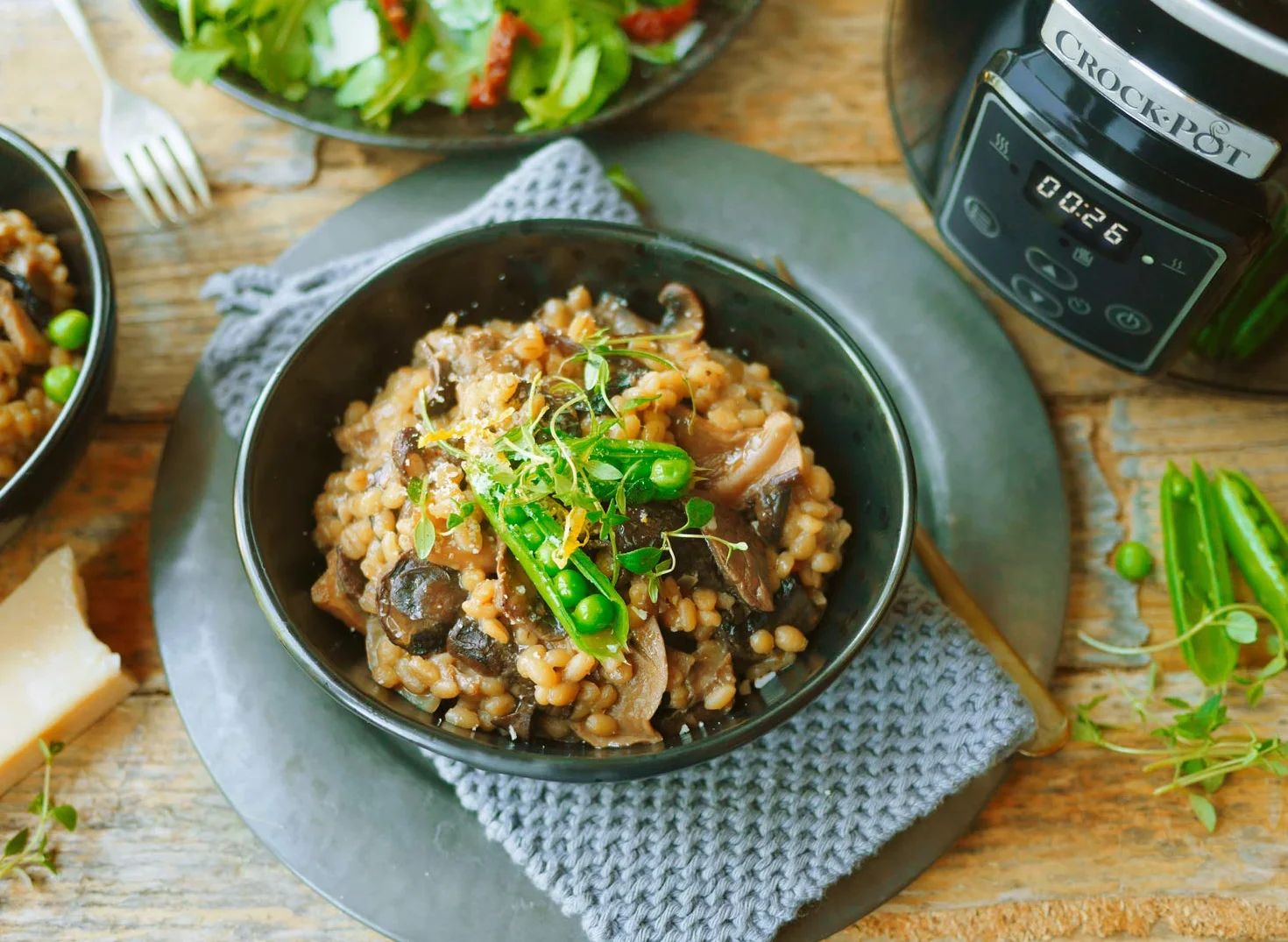 Crock-Pot wolnowar cyfrowy CSC061X, 2.4 l czarny, wyjmowana misa kamionkowa, garnek cyfrowy, cyfrowy panel sterowania, 2 poziomy temperatury, funkcja podgrzewania
