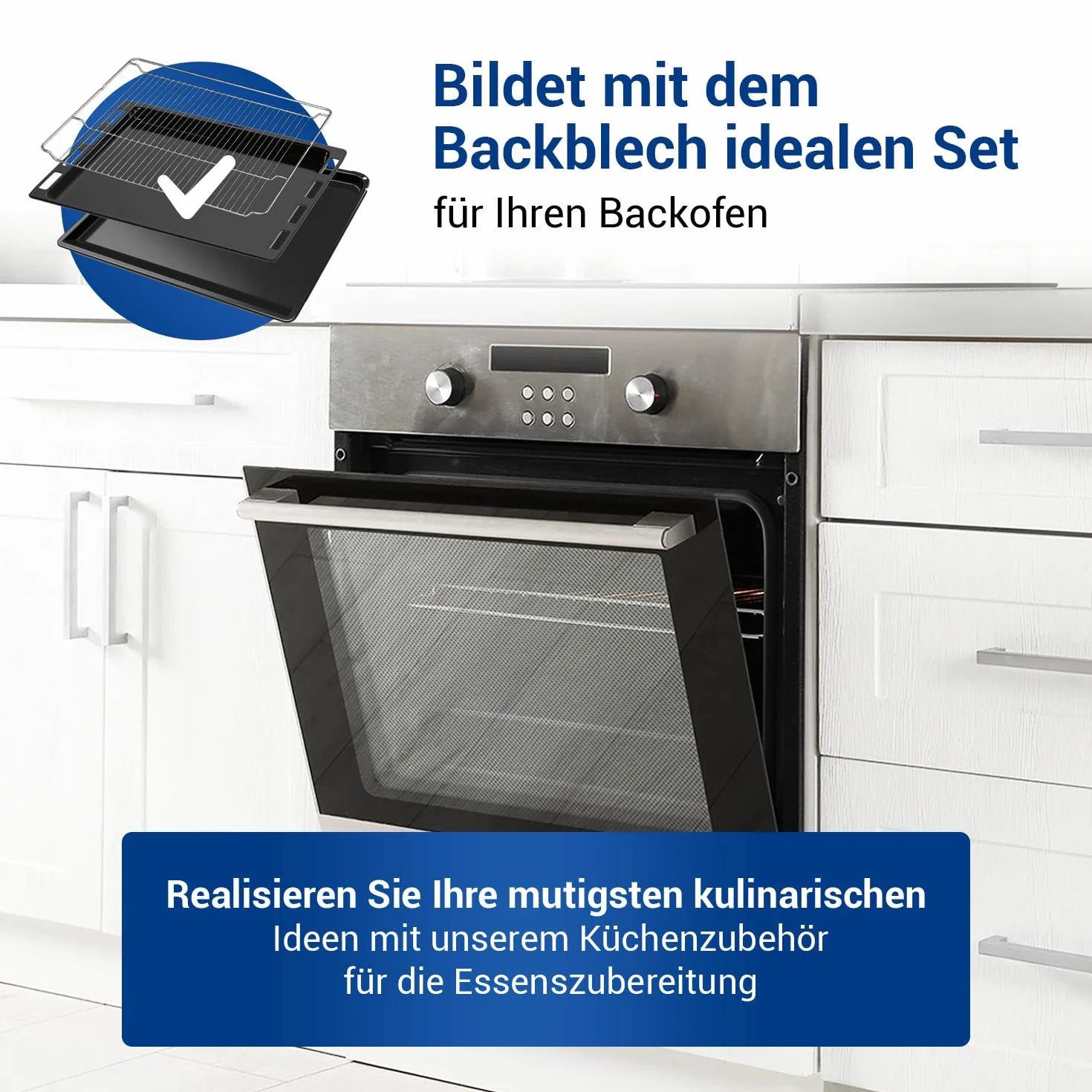 VIOKS Ruszt do grillowania ze stali nierdzewnej, 465 x 375 mm, zamiennik do Bosch 00574876 HEZ334000, ruszt do grillowania, ruszt kratowy do piekarnika Bosch, akcesoria do piekarnika
