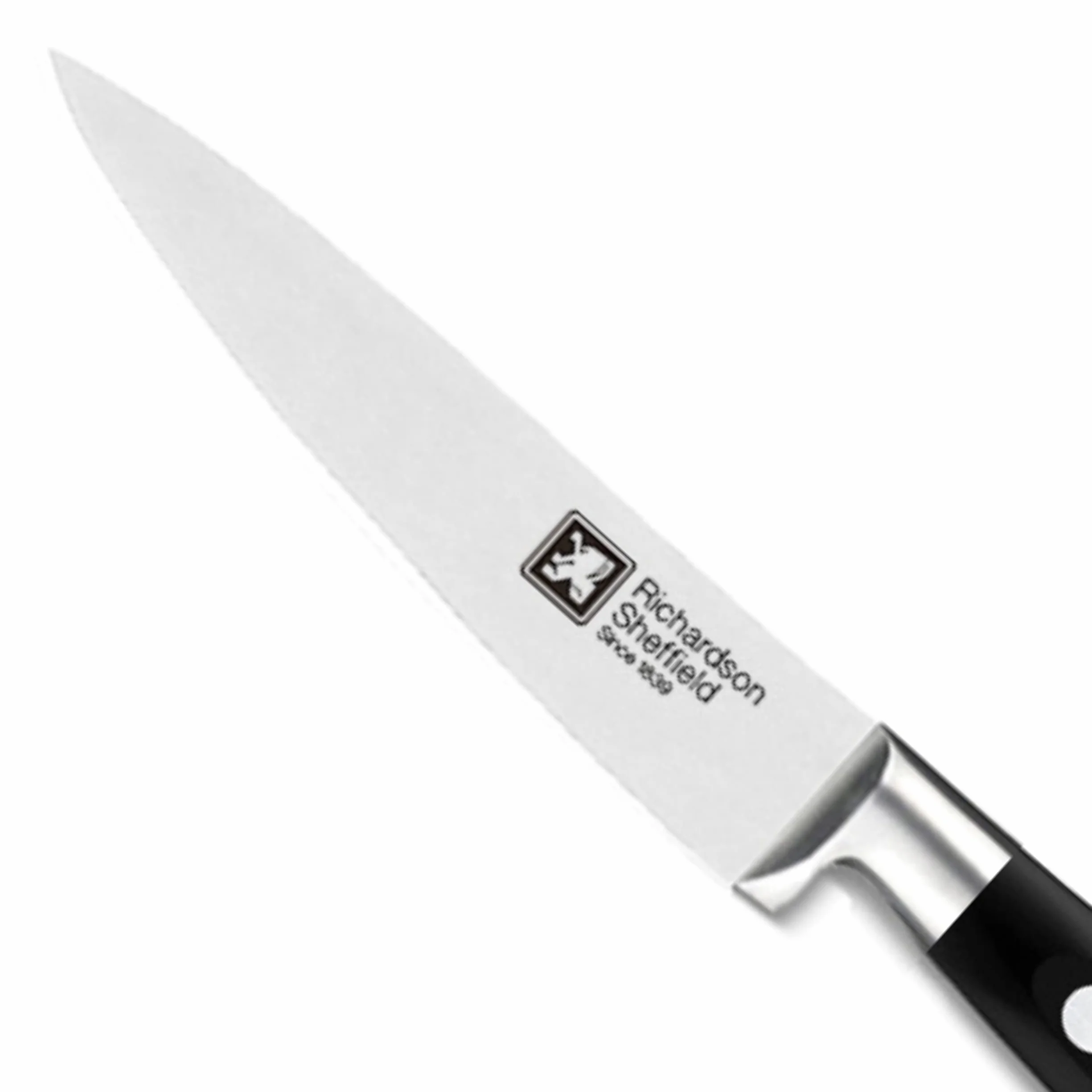 Richardson Sheffield VULCANO nóż uniwersalny, stal ostrzowa 5Cr15MoV, wyjątkowo długotrwała ostrość i wydajność cięcia, matowe wykończenie, nierdzewny, matowy i nadaje się do mycia w zmywarce