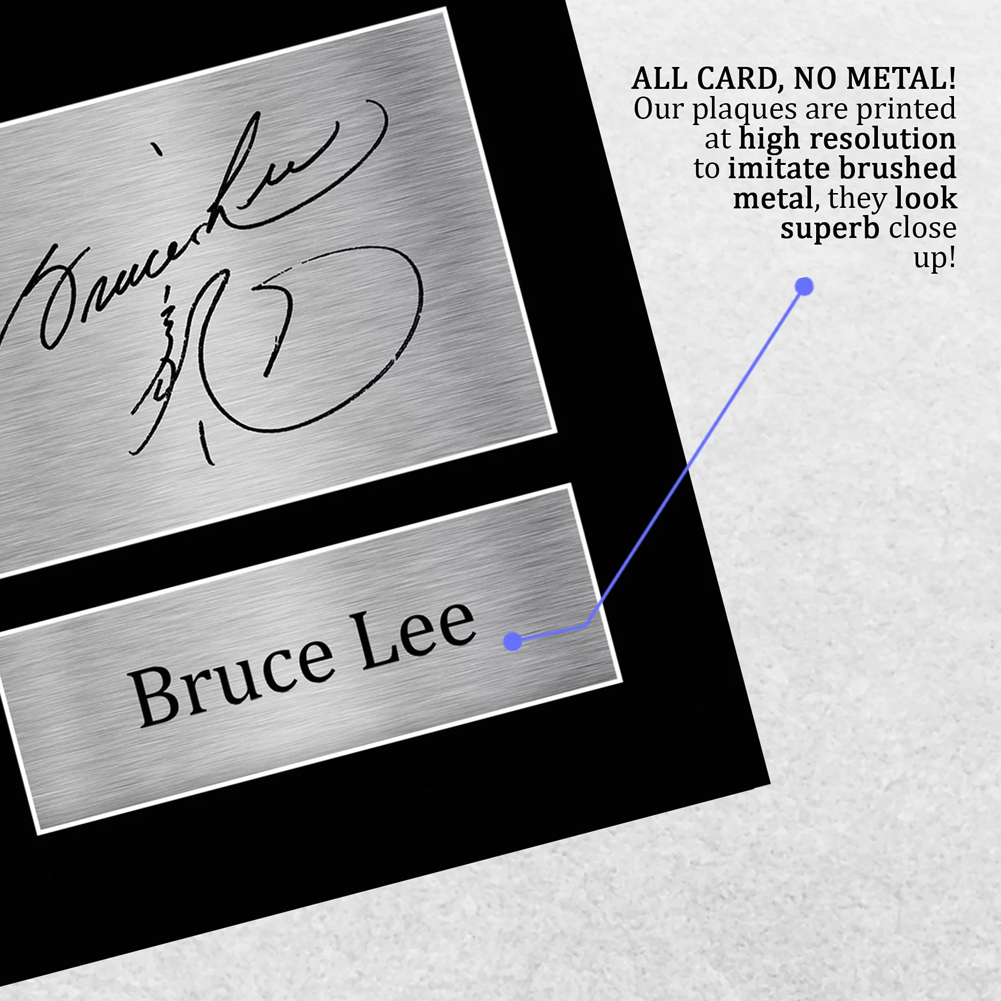 HWC Trading Bruce Lee podpisany w formacie A4 z autografem sztuki walki wejście smoka wydruk zdjęcie zdjęcie pokaz