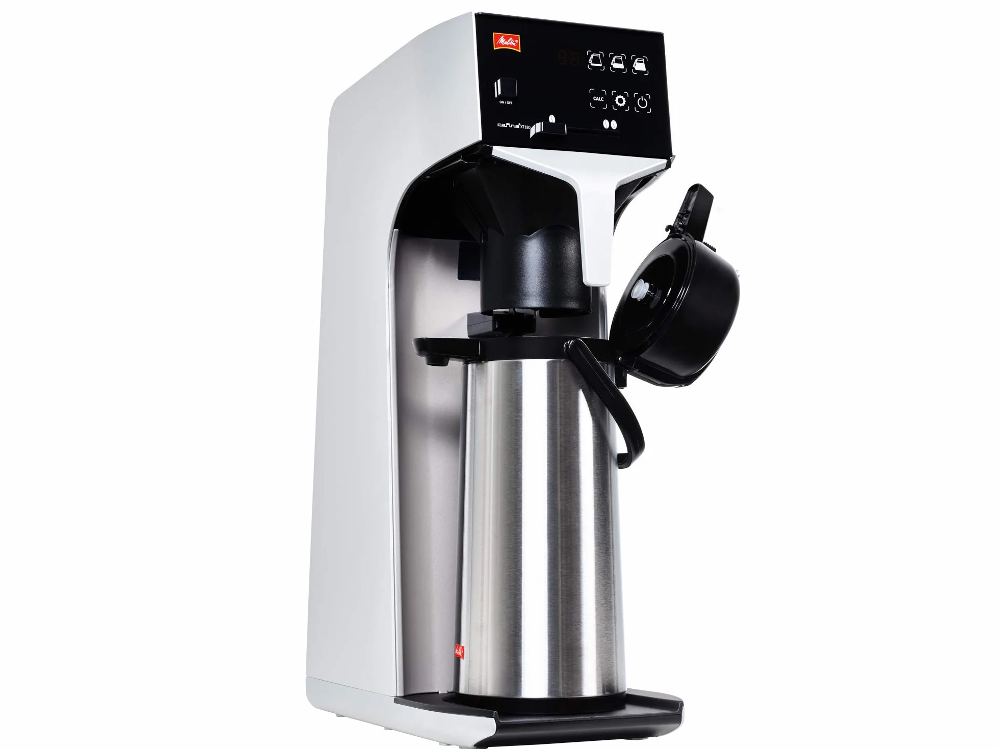 Melitta Termos z Pompką, Czarny/Stalowy, 2,2 l, 18 Filiżanek