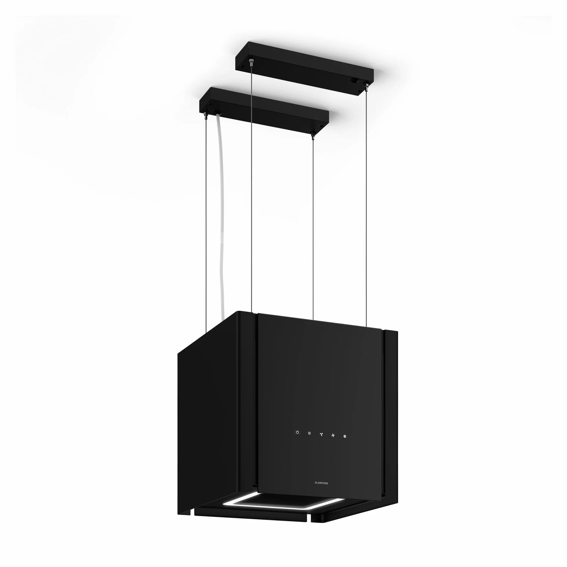 Klarstein Velaire okap kuchenny 40 cm A++ przepływ powietrza 601 m³/h obsługa dotykowa LED czarny