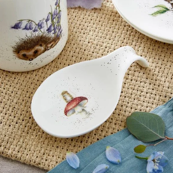 "Royal Worcester Wrendale Designs Ceramic Spoon Rest "He is Funghi" Mouse