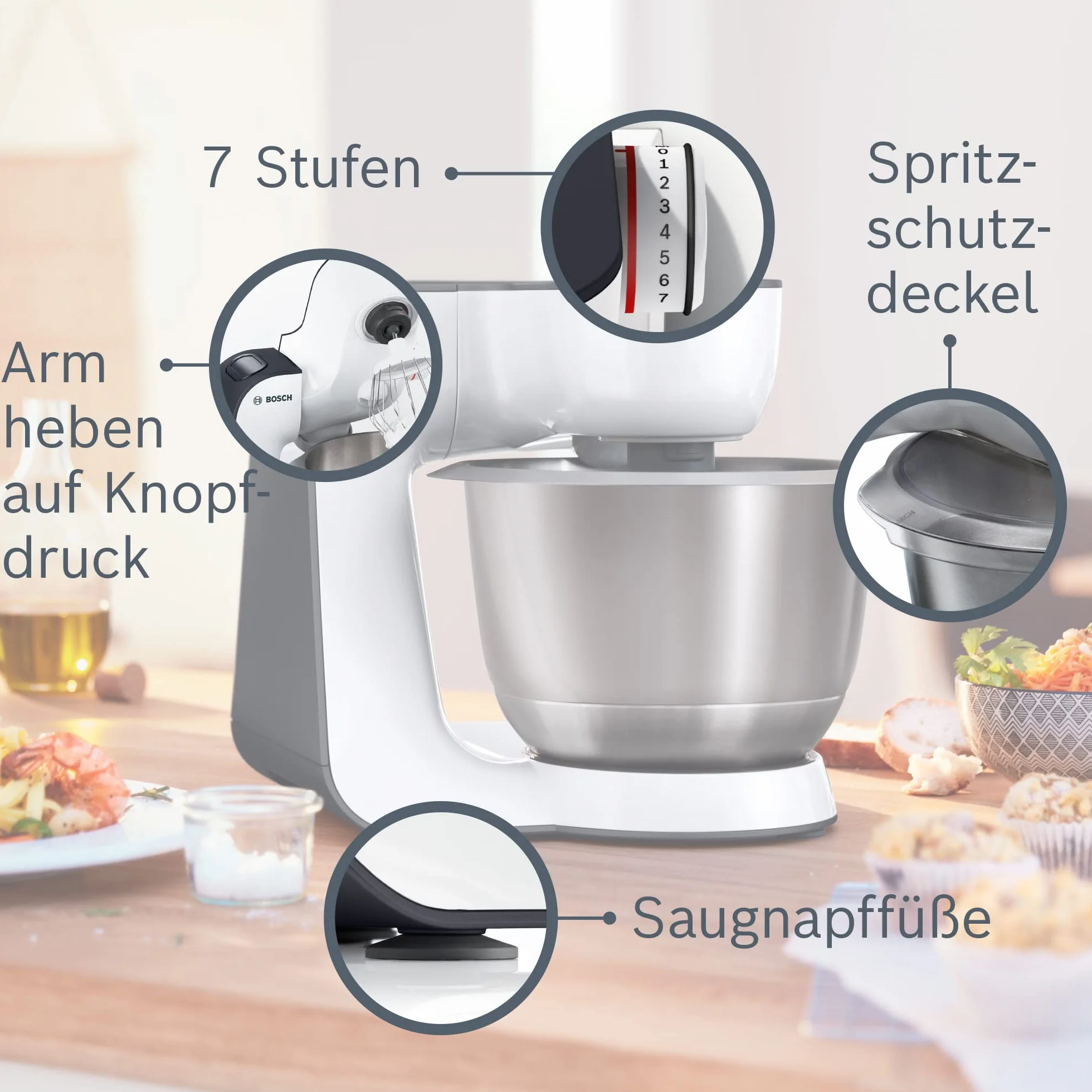 Bosch Professional Robot Kuchenny, Biały/Czarny, 3,9 l