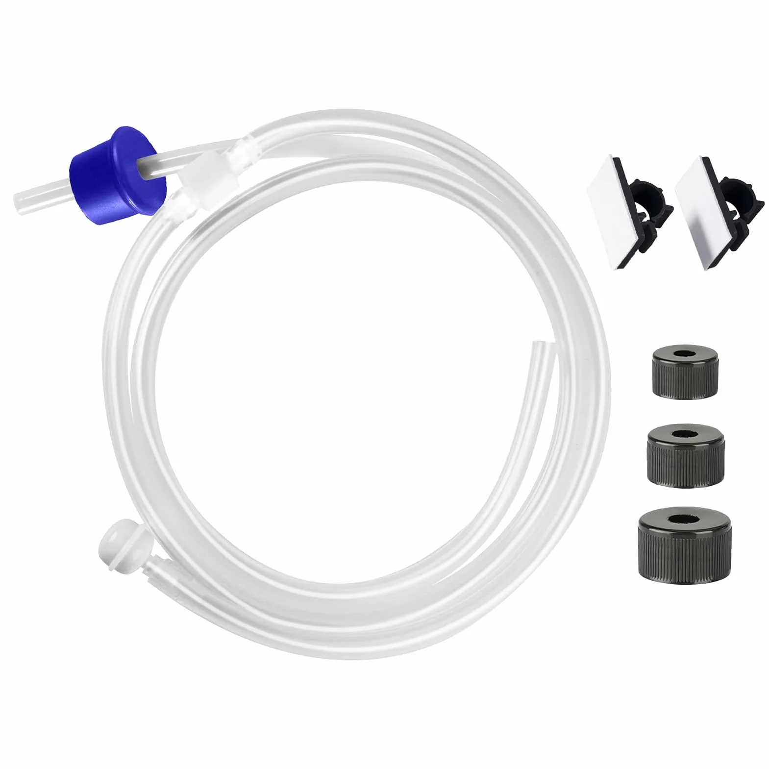 Sink Soaps Dispenser Tube Kit, Silicone Dish Soap Hose, Long Refill Extension Tube, Flexible Leak-Proof Connection, Easy Installation Design for Kitchen, Bathroom, Hotel Use