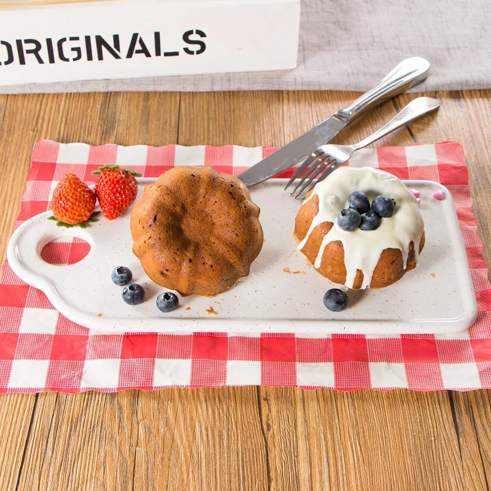 webake Mini karbowany pierścień tort puszka 4 szt. 10 cm 10 cm forma do Savarin okrągła forma do pieczenia ciasta nieprzywierające kubki do ciasta