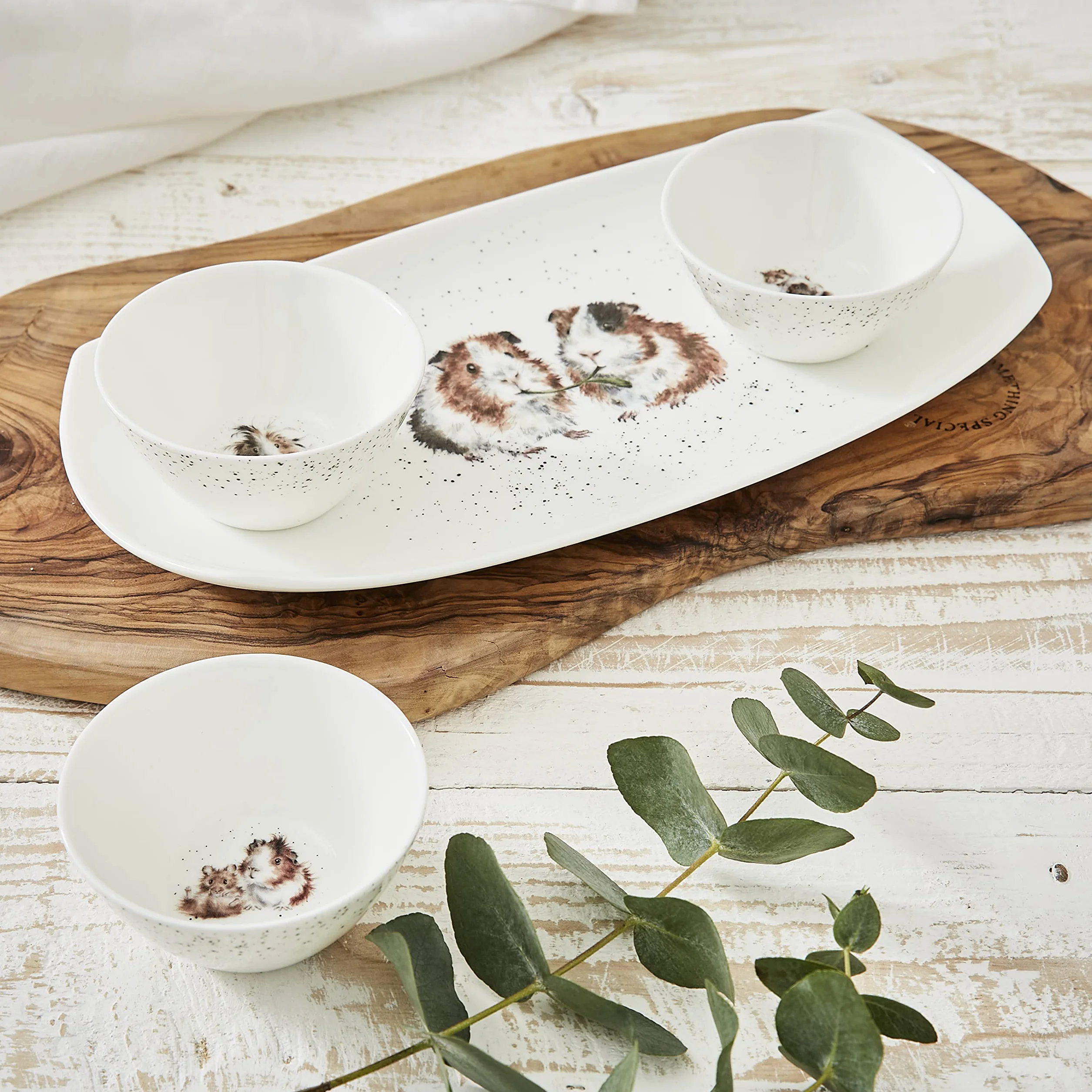 Wrendale Designs - Lettuce Be Friends' zestaw 3 naczyń i tacek