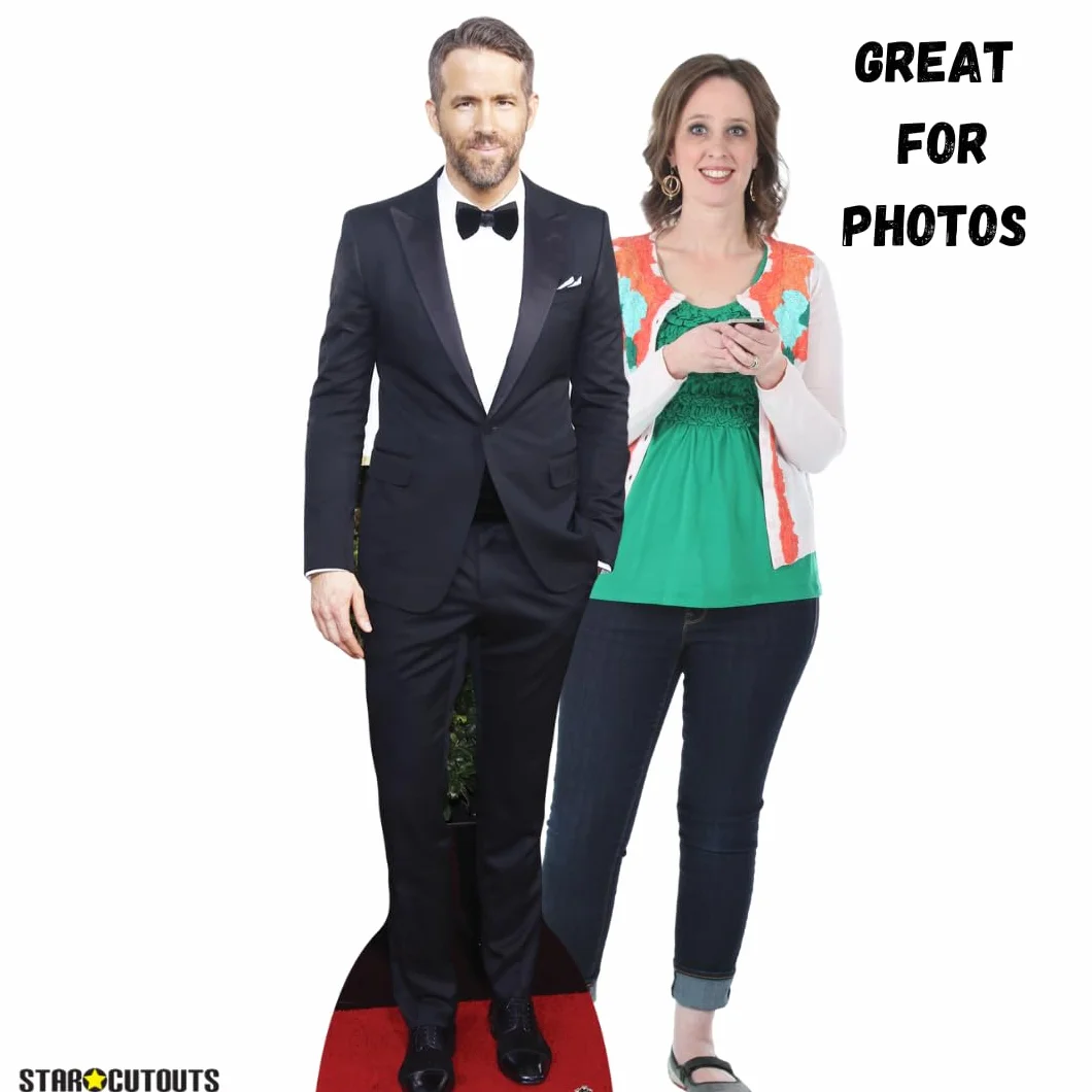 Star Cutouts Ltd CS675 Celebrity Standee Ryan Reynolds wycięty, wielokolorowy, 188 x 55 x 188 cm