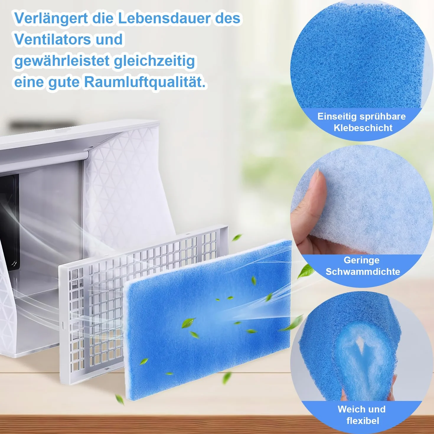 Filtr zamienny Limodor Compact 24 x 24 cm przeciwpyłowy do wentylatora