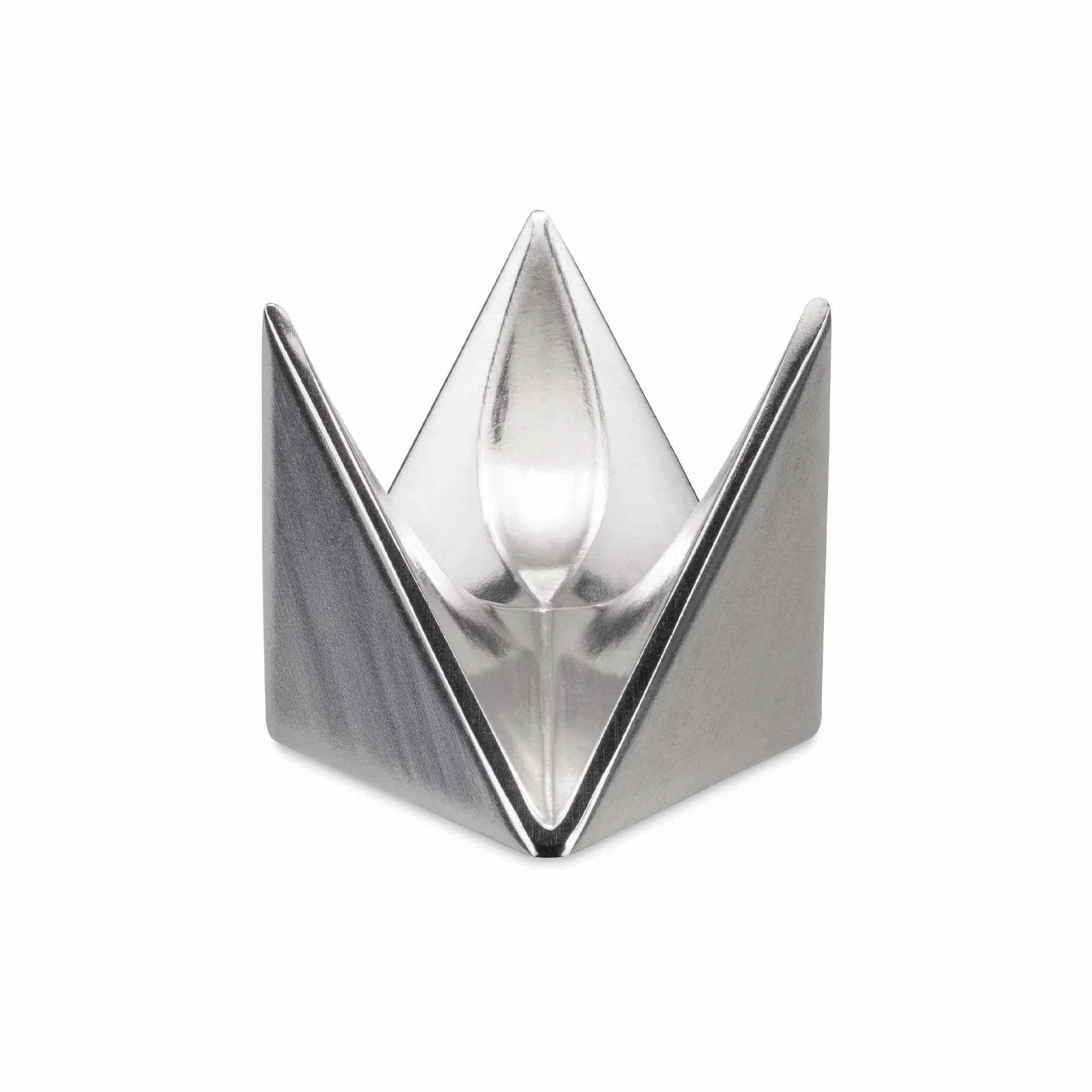 Alessi AGO01 Roost Egg Cup aluminiowy polerowany na wysoki połysk, srebrny, 4,5 x 4,5 x 4,5 cm