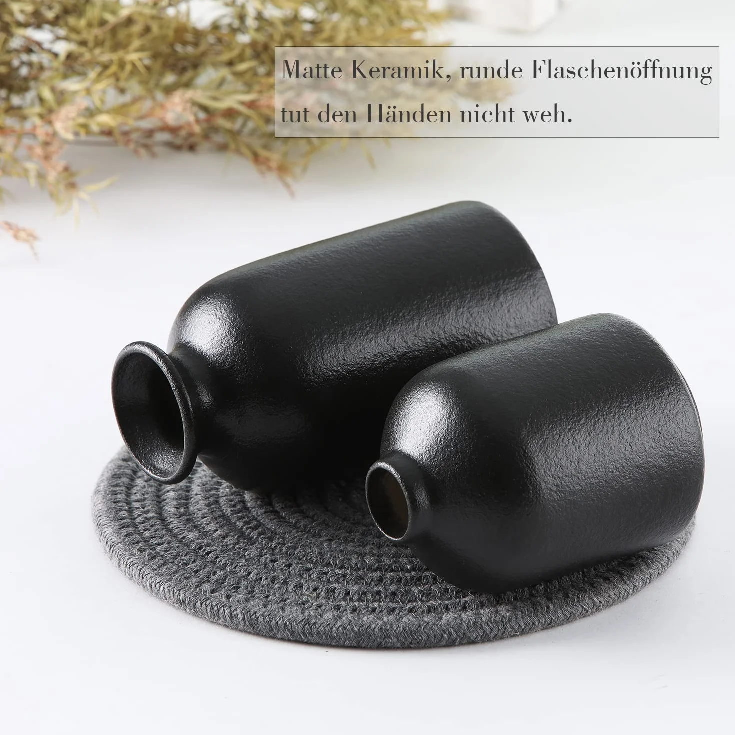 CEMABT Ceramiczne Wazon Zestaw 3 Małych Wazonów na Kwiaty Dekoracja Domu