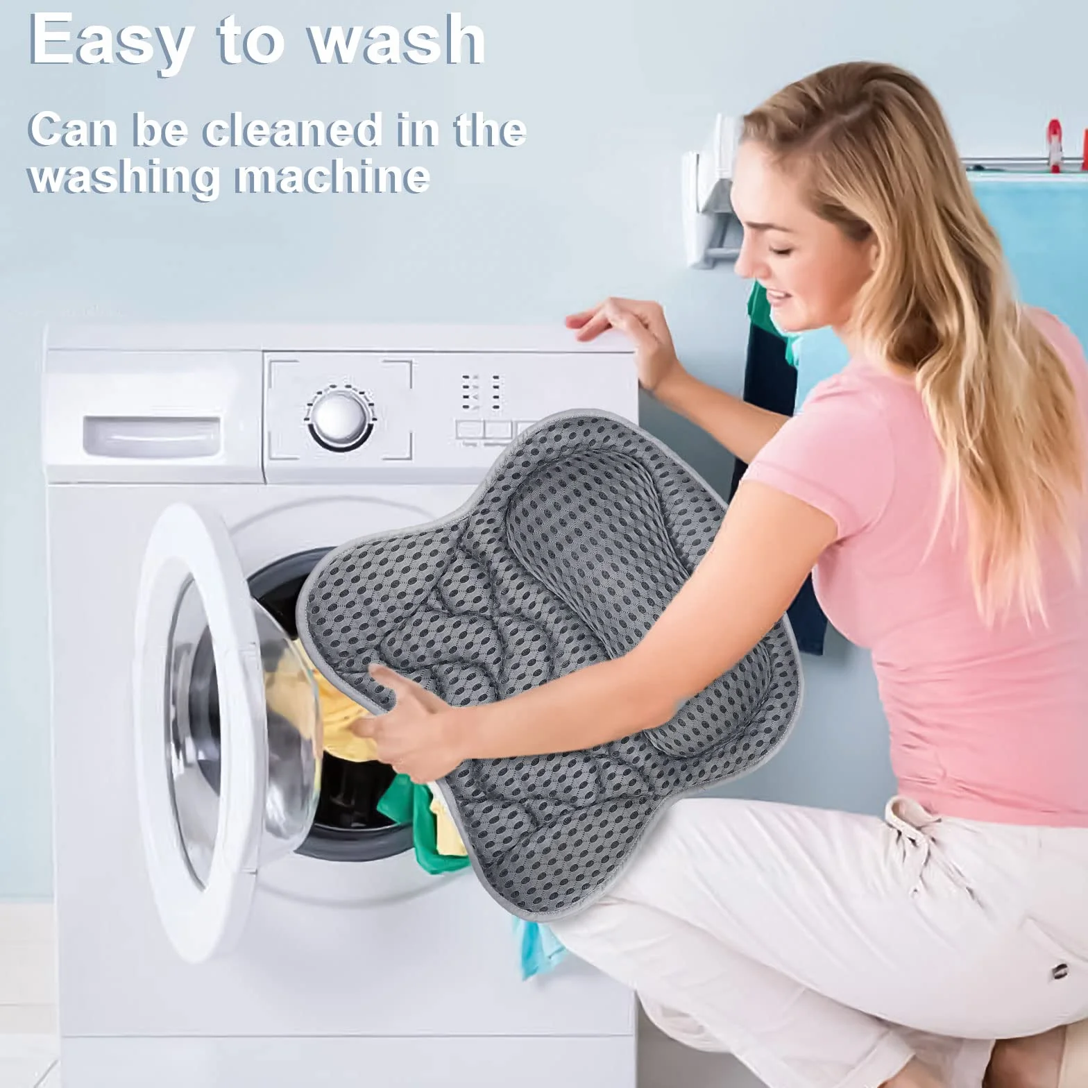 Poduszka do wanny Frasheng z przyssawkami, poduszka do wanny Oddychająca siatka powietrzna 4D, poduszka do kąpieli na relaks szyi i pleców, ergonomiczna poduszka do wanny na szyję, poduszka do kąpieli spa, szara