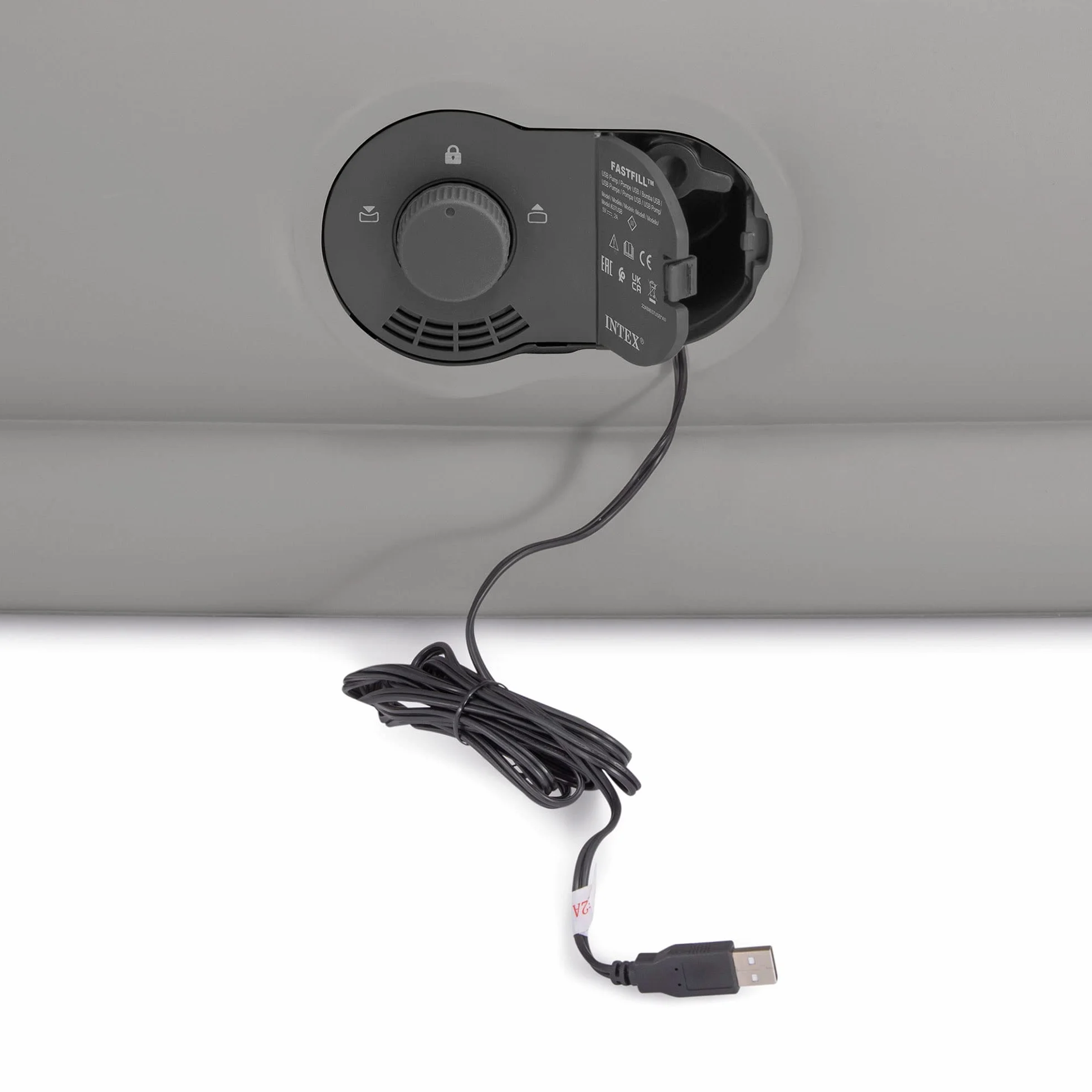 Intex 64157 - Materasso Singolo Autogonfiante USB Dura-Beam Mid-Rise Comfort, 99x191x36 cm