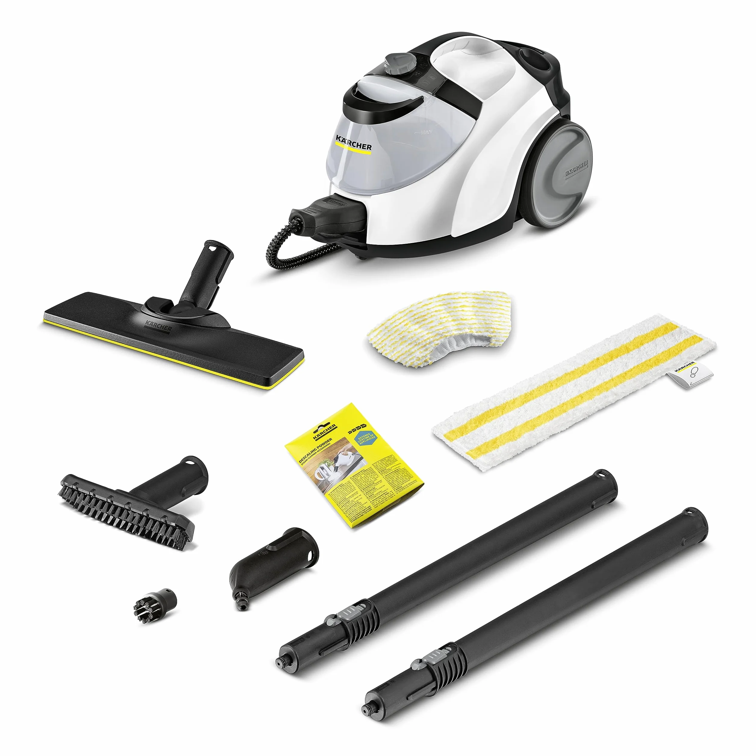 Kärcher Parownica SC 5 EasyFix Iron Plug z przyłączem gorącej wody, ciśnienie pary: 4,2 bara, czas nagrzewania: 3 minuty, powierzchnia: około. 150 m², Zbiornik: 0,5 l i 1,5 l