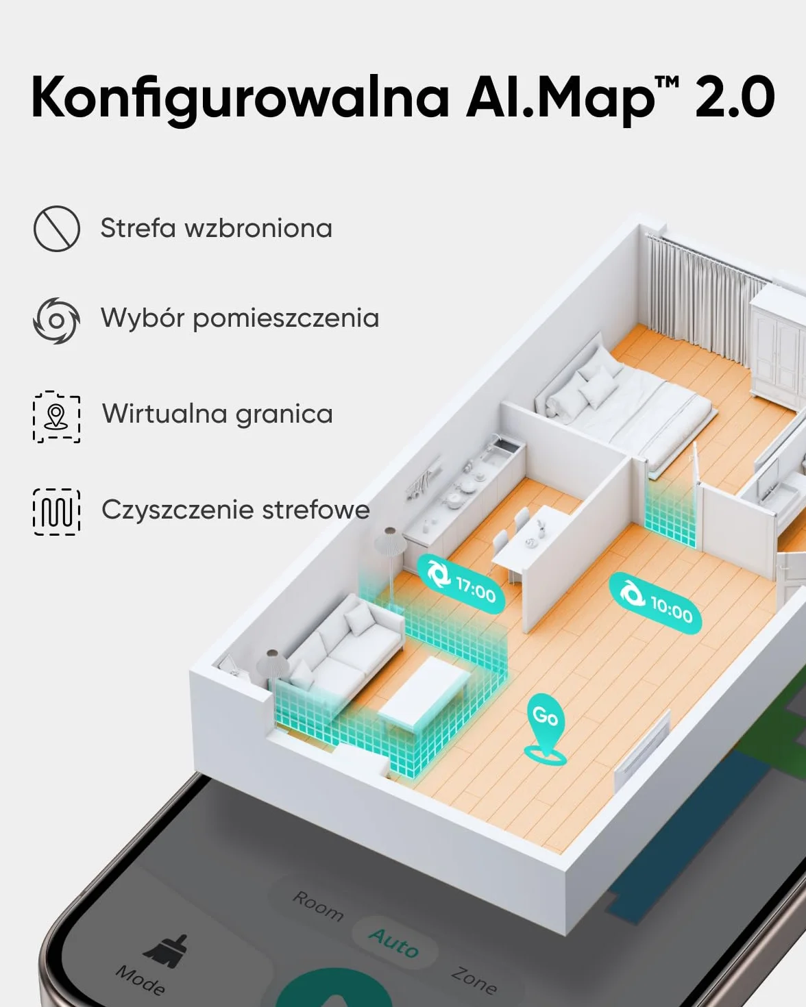 eufy L60 Automatyczny odkurzacz 5000 Pa nawigacja laserowa iPath