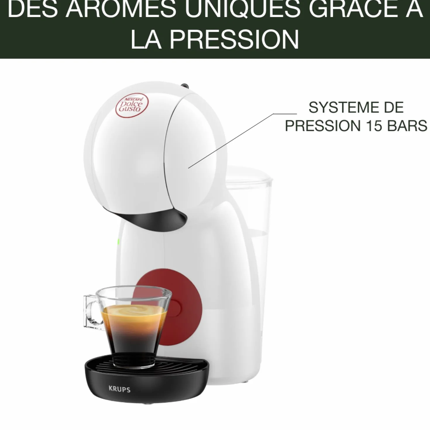 Krups NESCAFÉ Dolce GUSTO PICCOLO XS by weiß ręczny ekspres do kawy na kapsułki