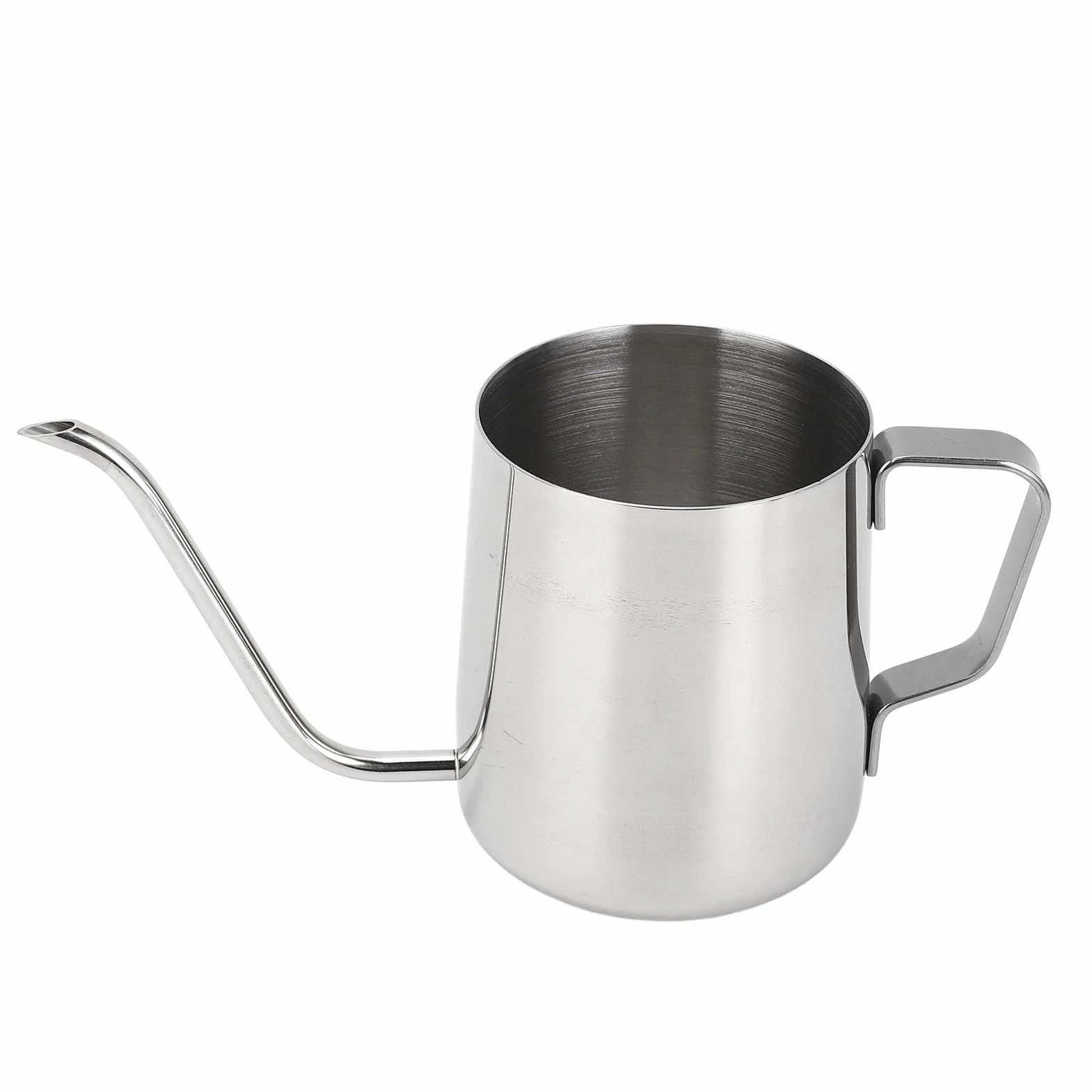 Czajnik do parzenia kawy, 350 ml ze stali nierdzewnej z gęsią szyjką, długi wylew do kawy i herbaty, wiszące ucho, podróżny French Press