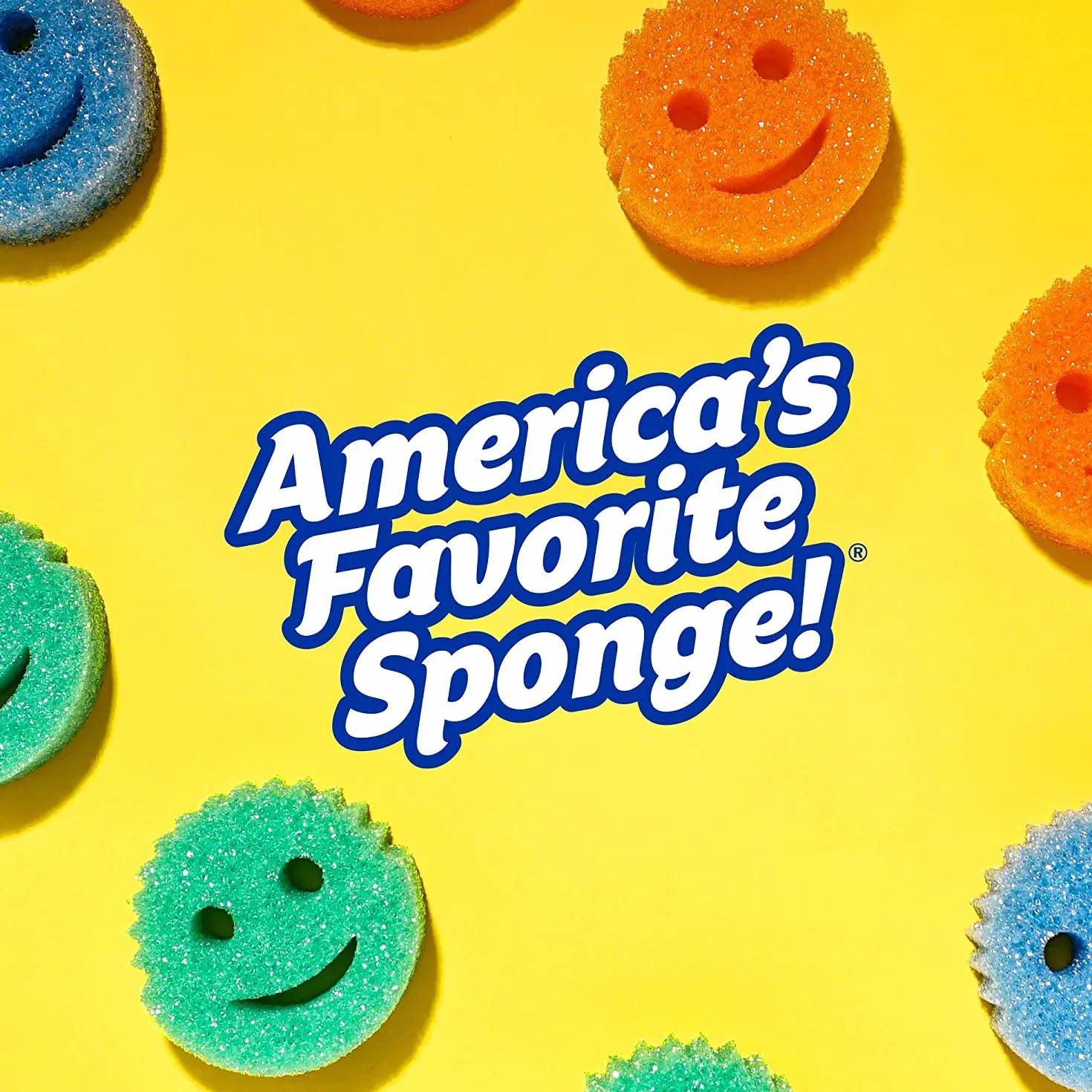 Scrub Daddy Sponge Daddy Gąbki do Czyszczenia, Wielokolorowy, 4 sztuki