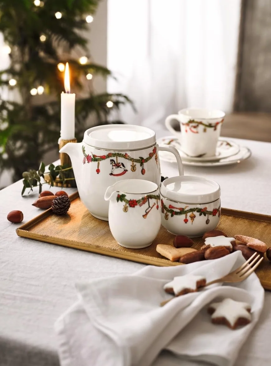 Hutschenreuther 02048-726037-14675 Nora Christmas filiżanka do herbaty/cappuccino 2-częściowy (1 zestaw)