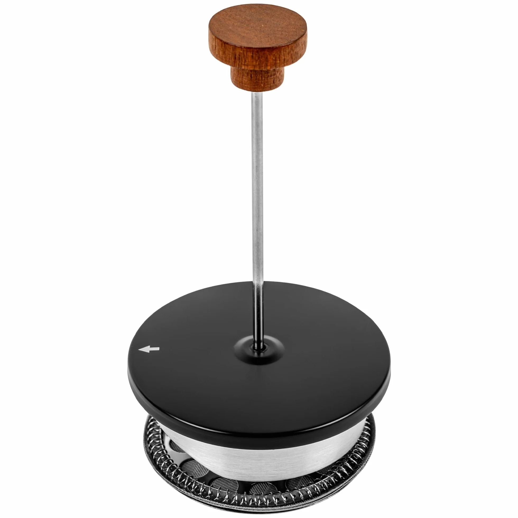 KARL HAUSMANN Zaparzacz do Kawy French Press 1L – Czarny Satynowy – Stal Nierdzewna 18/8 – Dwuścienny, Termiczny, Tłokowy Zaparzacz do Kawy i Herbaty – Elegancki Design, Pokrywka, Łatwe Czyszczenie