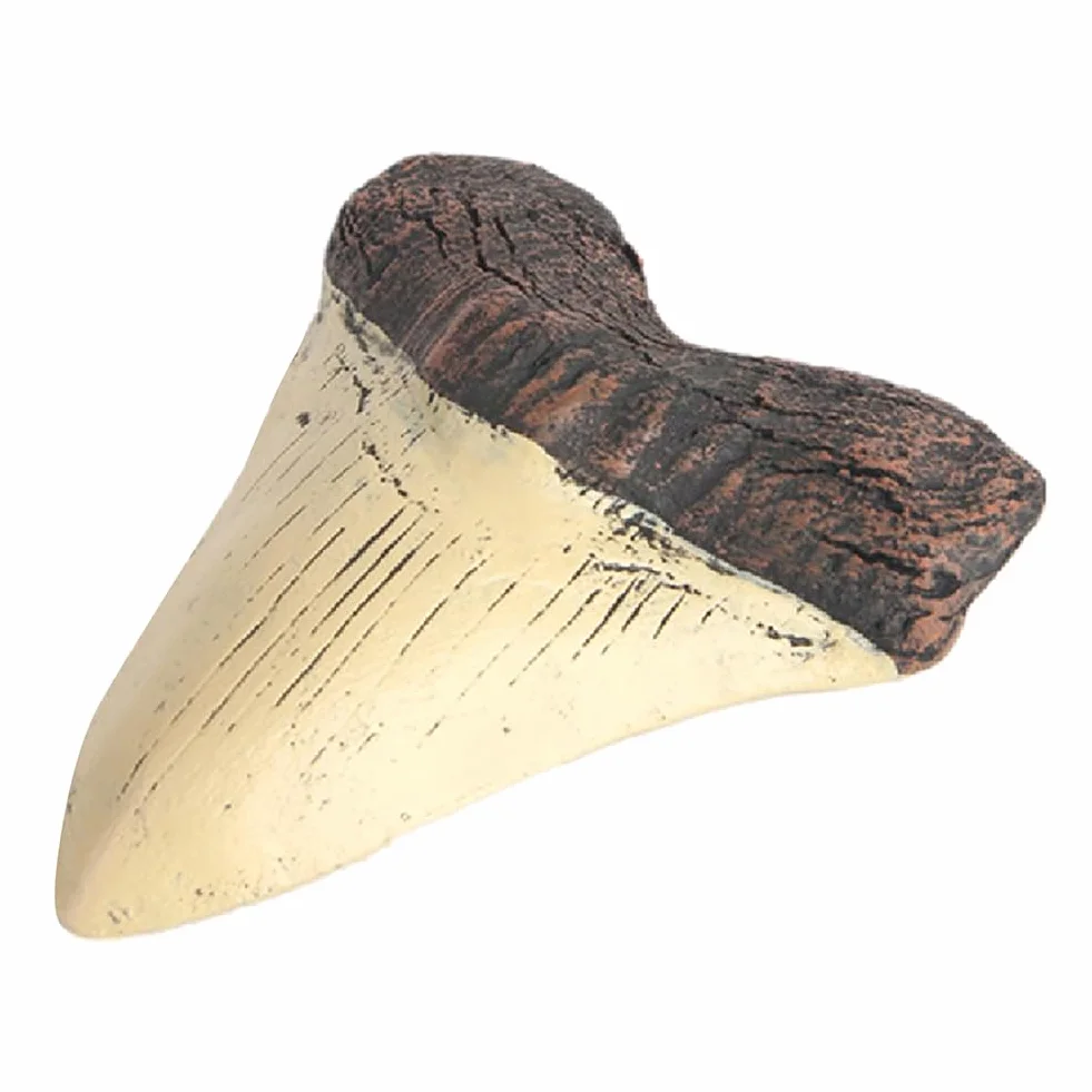 HTU 5 cali gigantyczny ząb megalodon łatwe do czyszczenia żywica zęby rekina dekoracja wnętrz replika zęba rekina biologia morska rekwizyty do nauczania dla dzieci dzieci