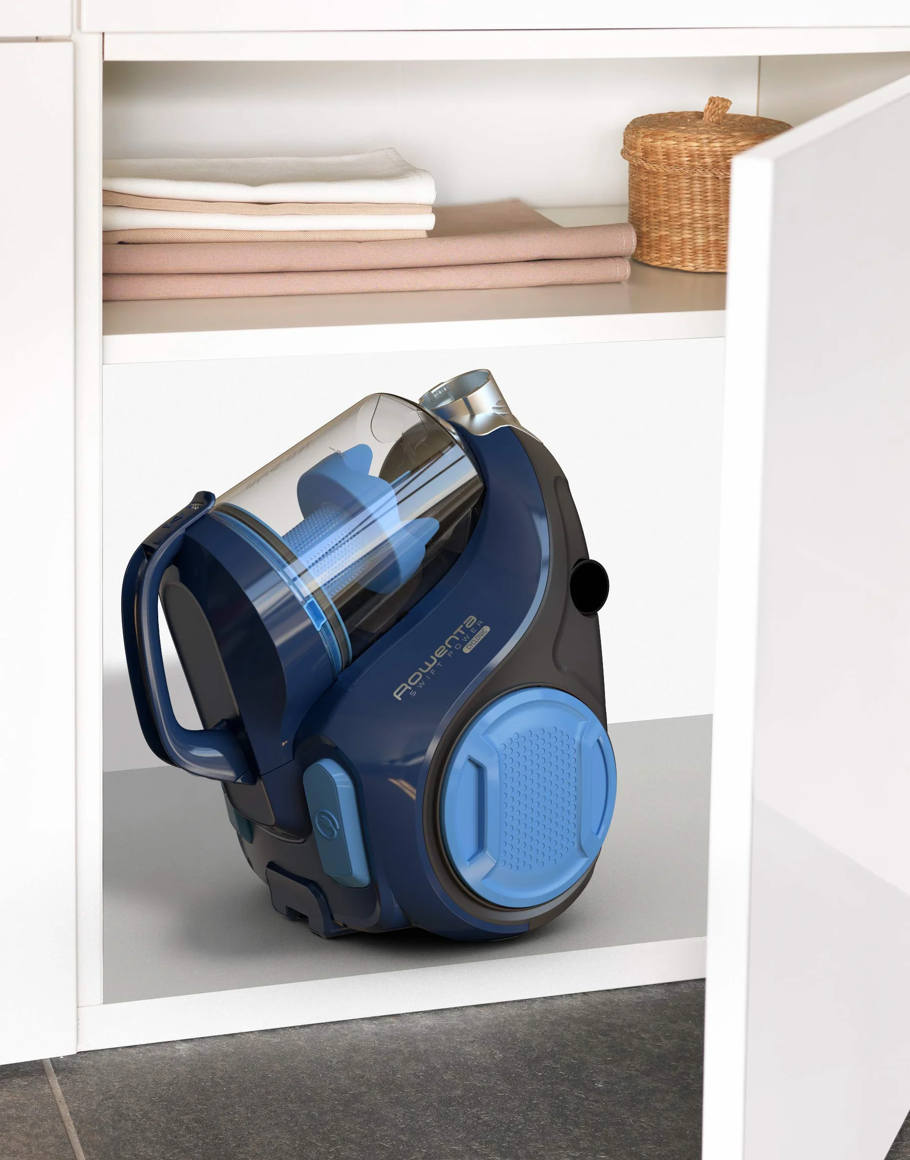 Rowenta Swift Power Cyclonic odkurzacz bezworkowy 900 W RO2981EA niebieski