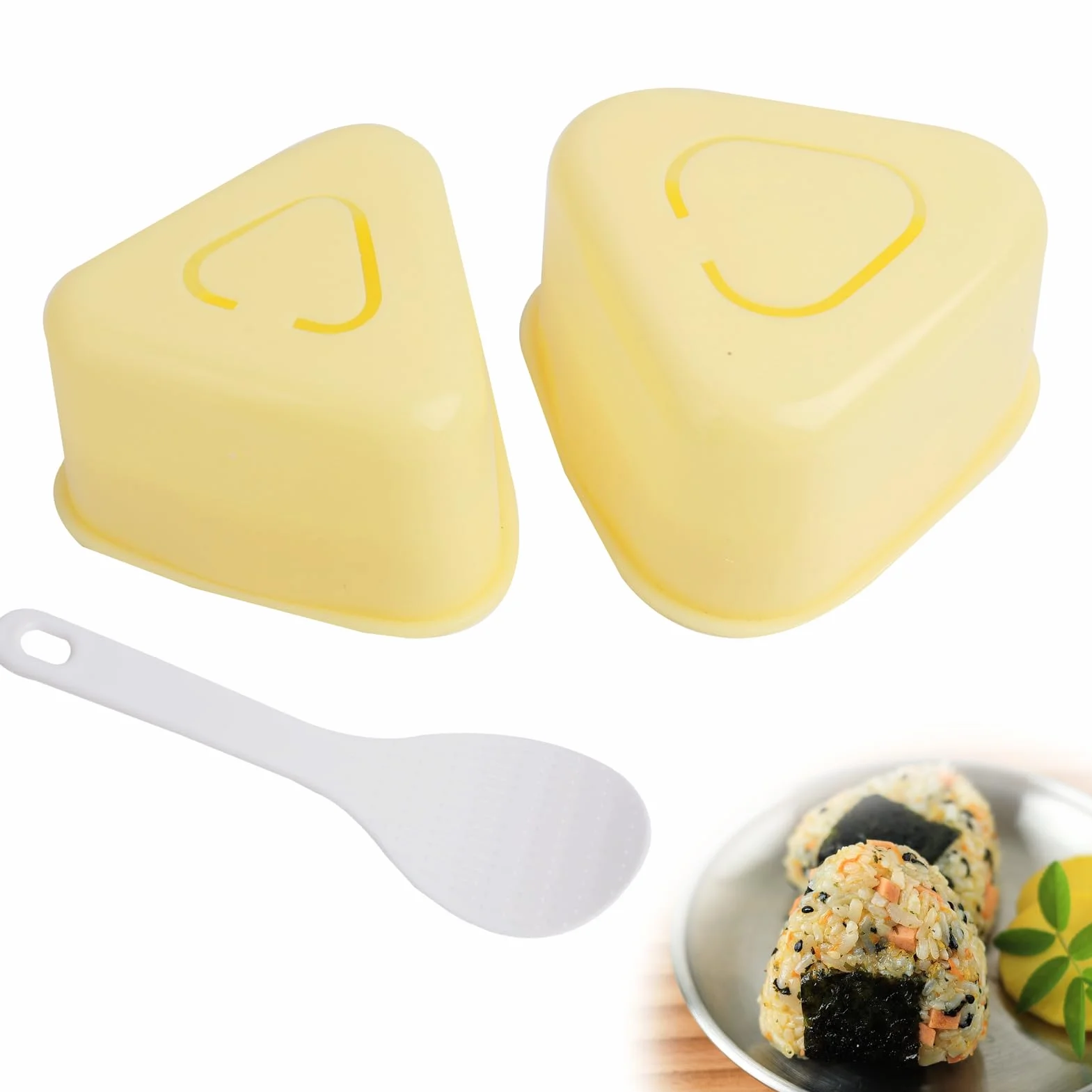 3-częściowy zestaw do robienia sushi onigiri sushi, zestaw do samodzielnego przygotowania kul ryżowych, do liści nori i alg – łatwe przygotowanie sushi w domu – nie zawiera BPA i nadaje się do